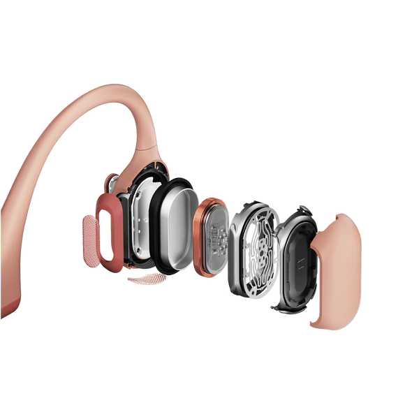 Shokz OpenRun Pro Bone Conduction Headphones - Wireless Bluetooth Sports Headphones for Running, Cycling & Workouts - Sweatproof & Lightweight (Pink) - Perfect for Outdoor Activities & Gym Training