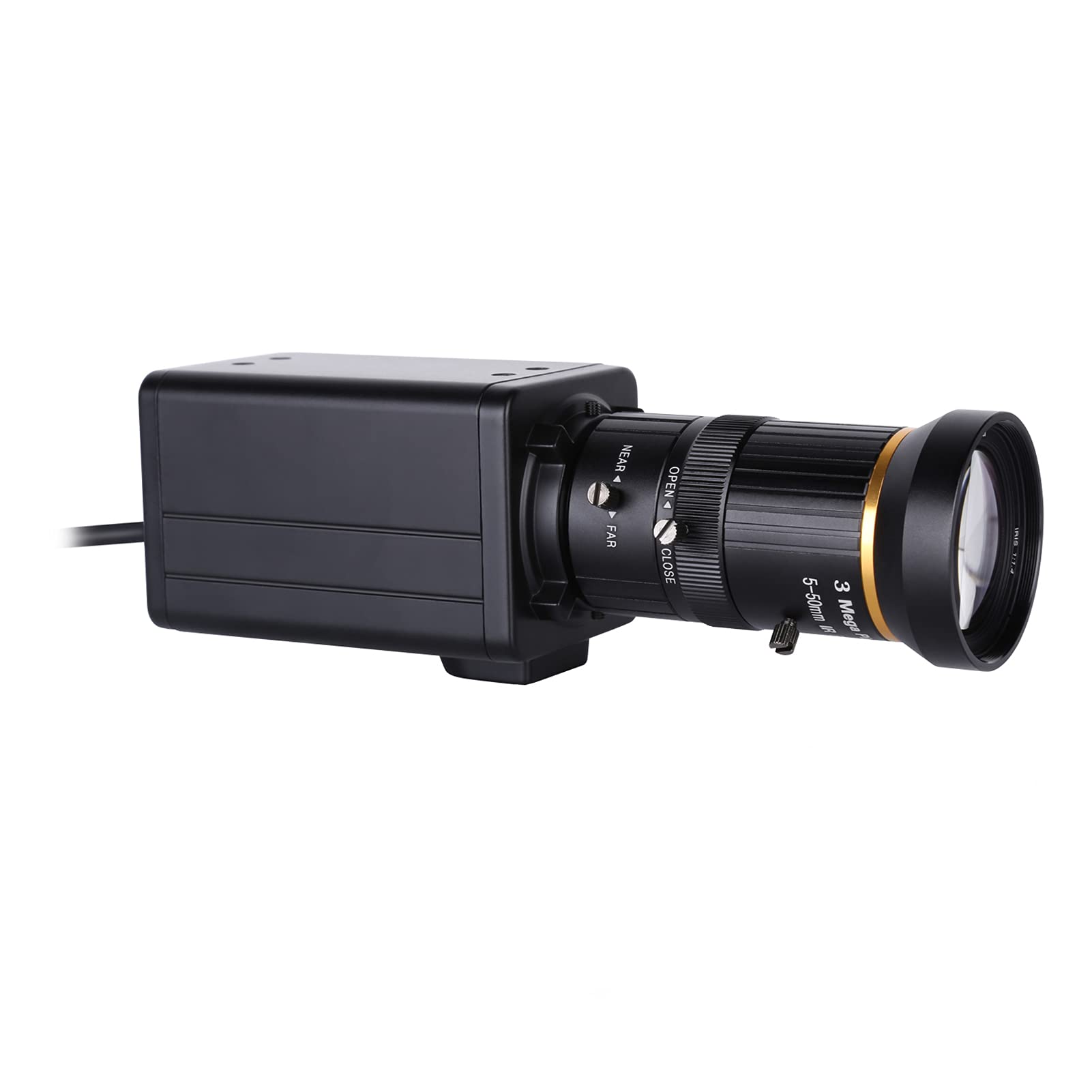 YIWENG 4K HD Webcam with 8MP, 10X Optical Zoom, 60° Wide Angle, Manual Focus & Auto Exposure - Built-in Microphone for Video Conferencing, Live Streaming & Online Classes