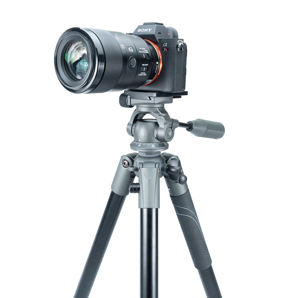 VEO 2 PRO 263AO Aluminum Tripod with 2-Way Pan Head - Heavy Duty 11LBS/KG Capacity for Photography & Videography - Perfect for Travel, Studio & Outdoor Shooting