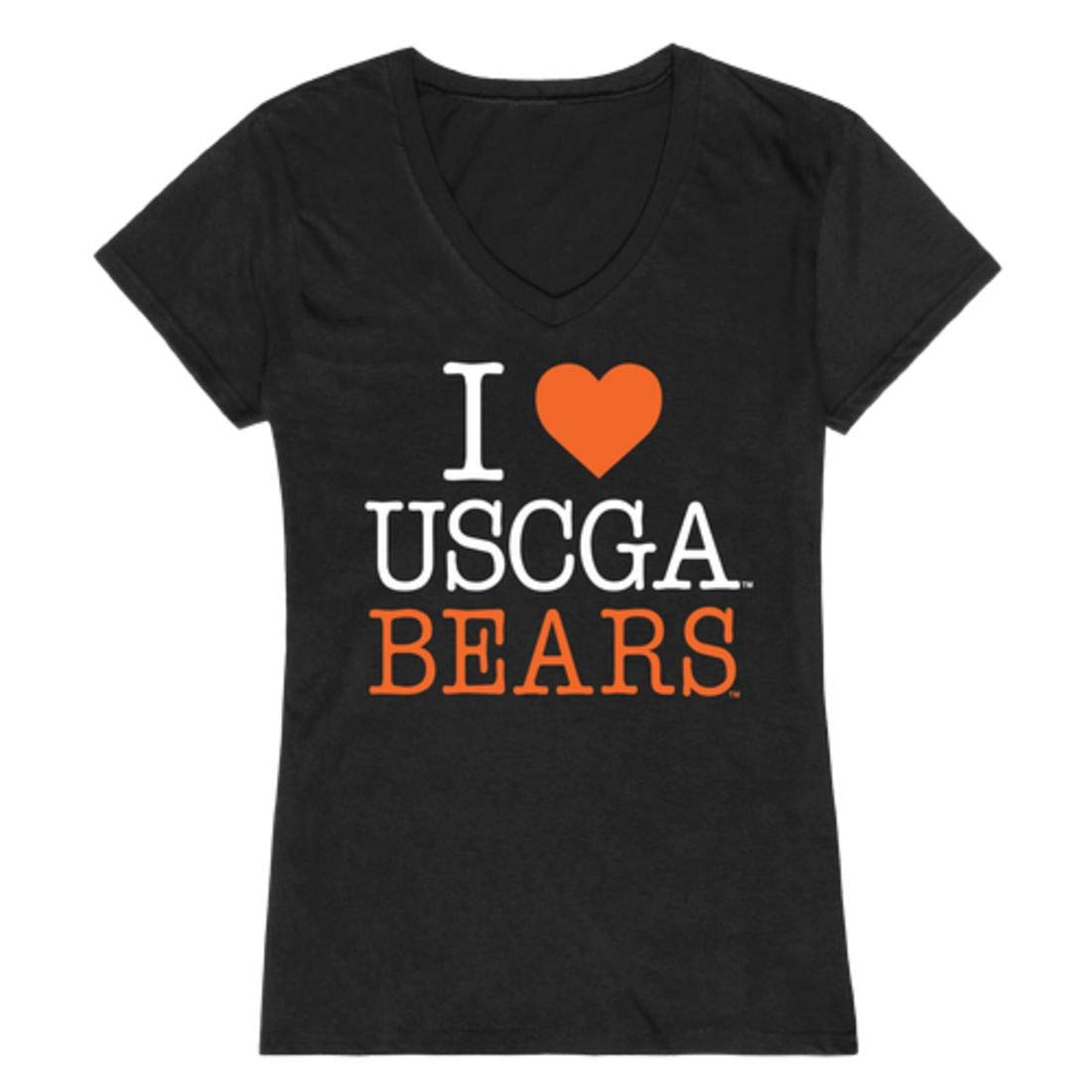 USCGA United States Coast Guard Academy Bears Women's T-Shirt - Black | Comfortable Cotton Tee for Military Supporters, Alumni & Fans | Perfect for Casual Wear, Gifts & School Spirit Events