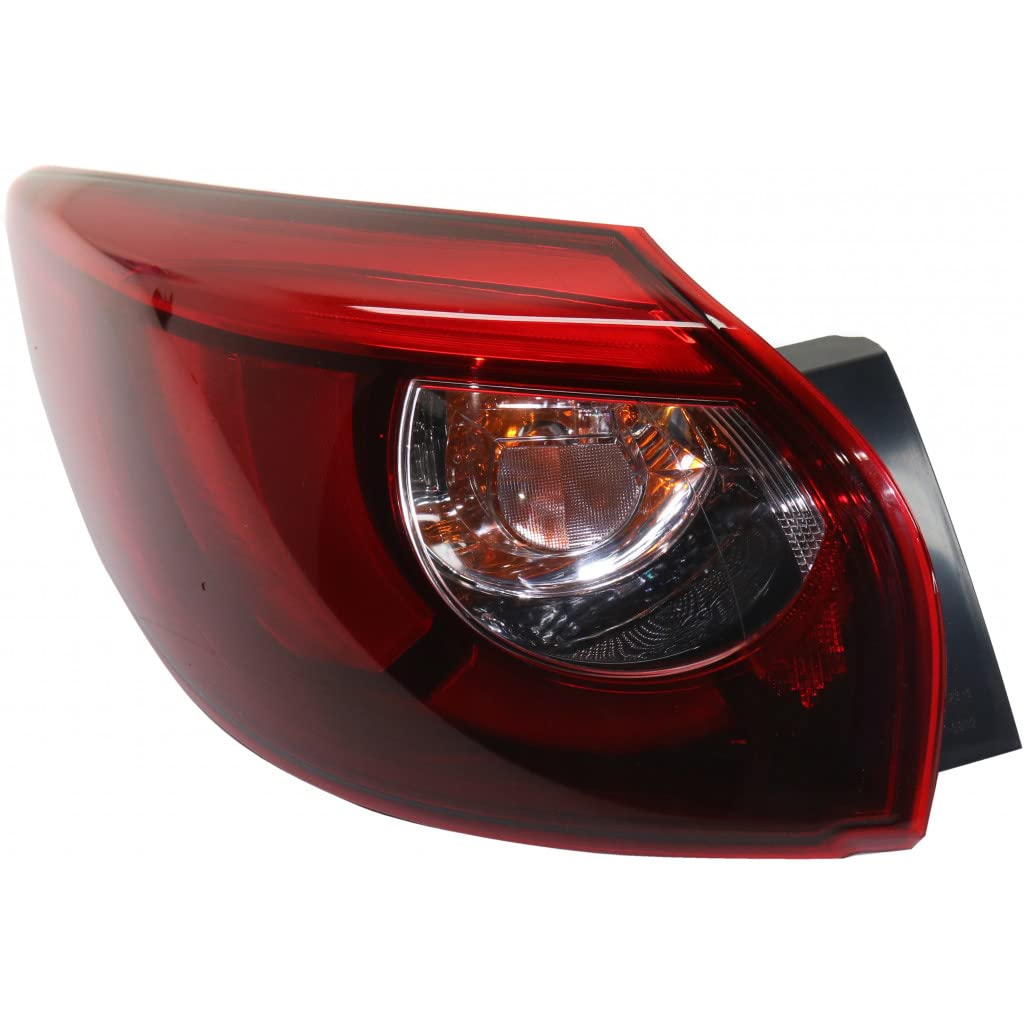 2016 Mazda CX-5 Driver Side LED Tail Light Assembly - CAPA Certified Replacement for MA2804119/MA2804119C/KA0G51160B | Perfect for Night Driving & Enhanced Vehicle Safety