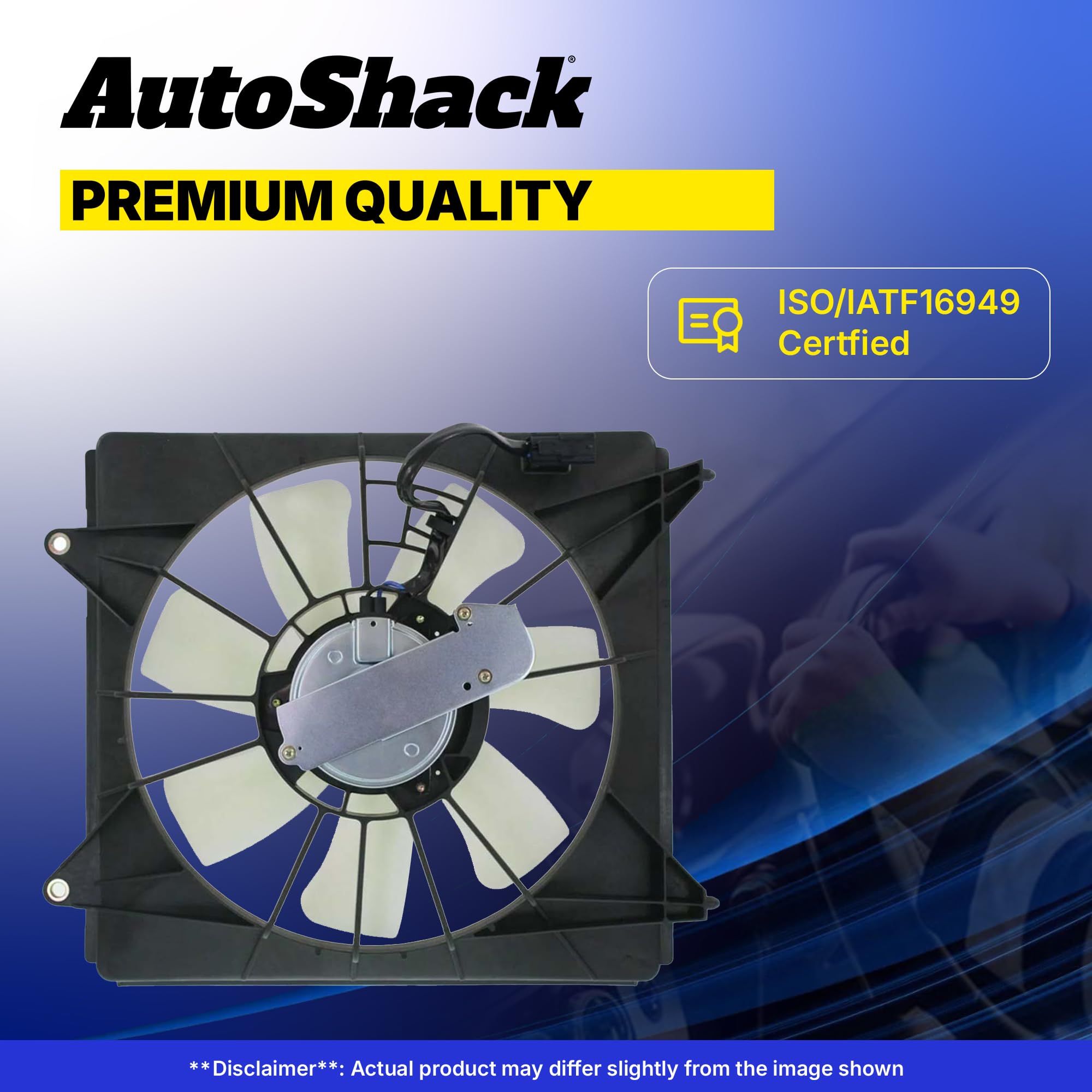 AutoShack Dual Cooling Fan Assembly with Controller - Replacement for 2013-2023 Nissan Pathfinder & Infiniti QX60/JX35 (2.5L 3.5L V6) - Perfect for Engine Overheating Prevention & Off-Road Adventures