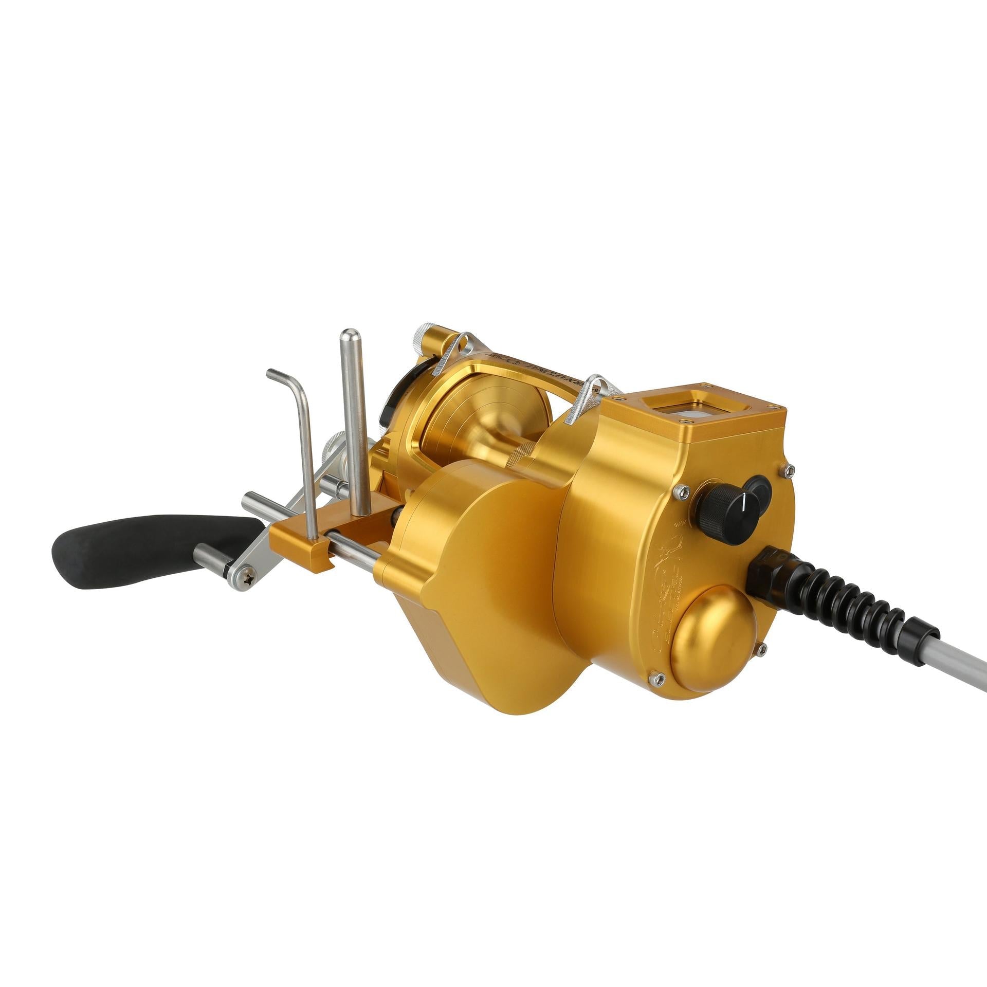 International® VI Autostop Electric Fishing Reel - Saltwater & Freshwater Spinning Reel with Auto-Stop Technology for Bass, Trout, and Catfish Fishing