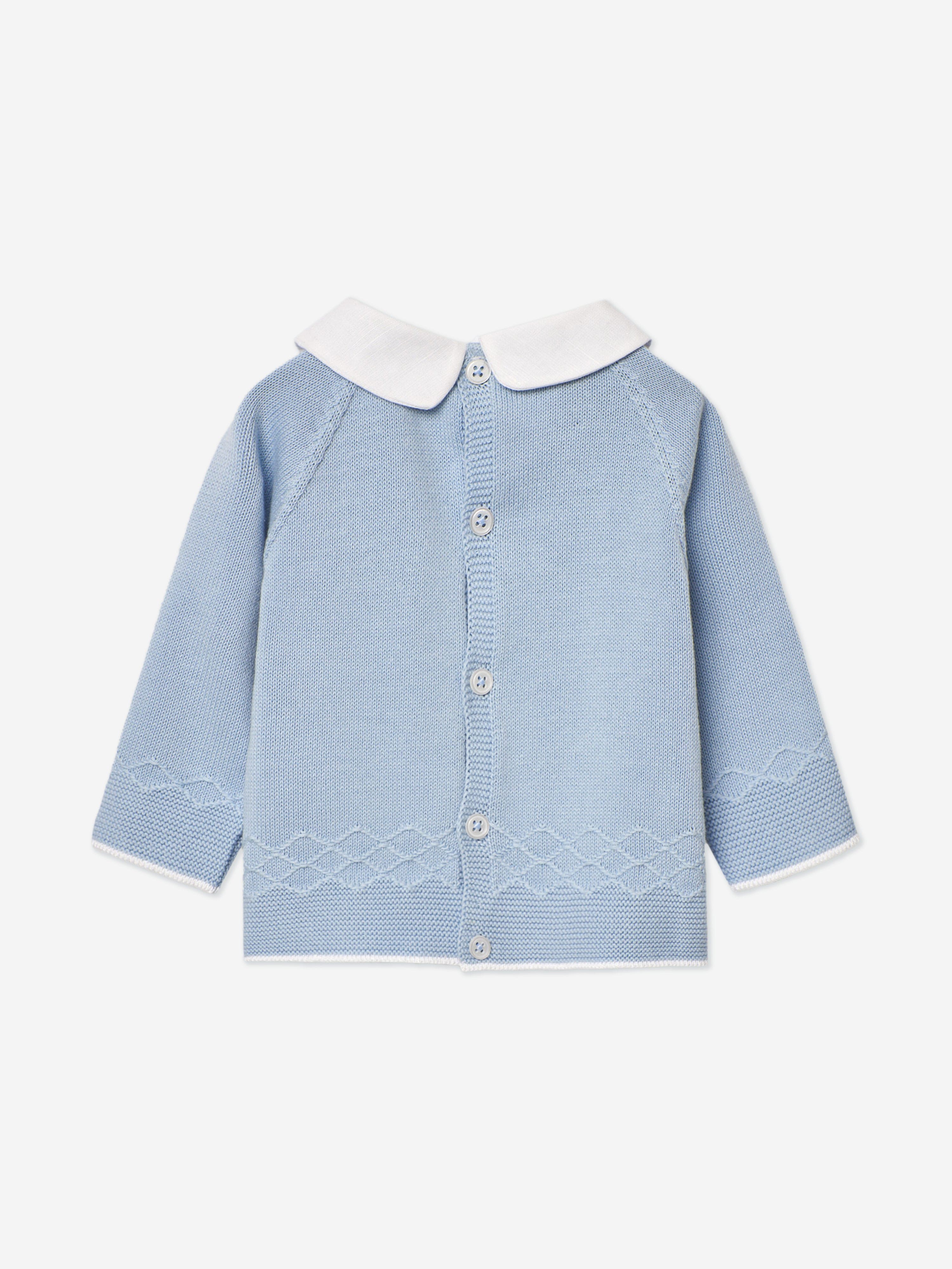 Blue Knitted Sweater for Baby Boys - Soft & Cozy Winter Pullover for Infants & Toddlers - Perfect for Playdates, Family Photos & Holiday Outfits