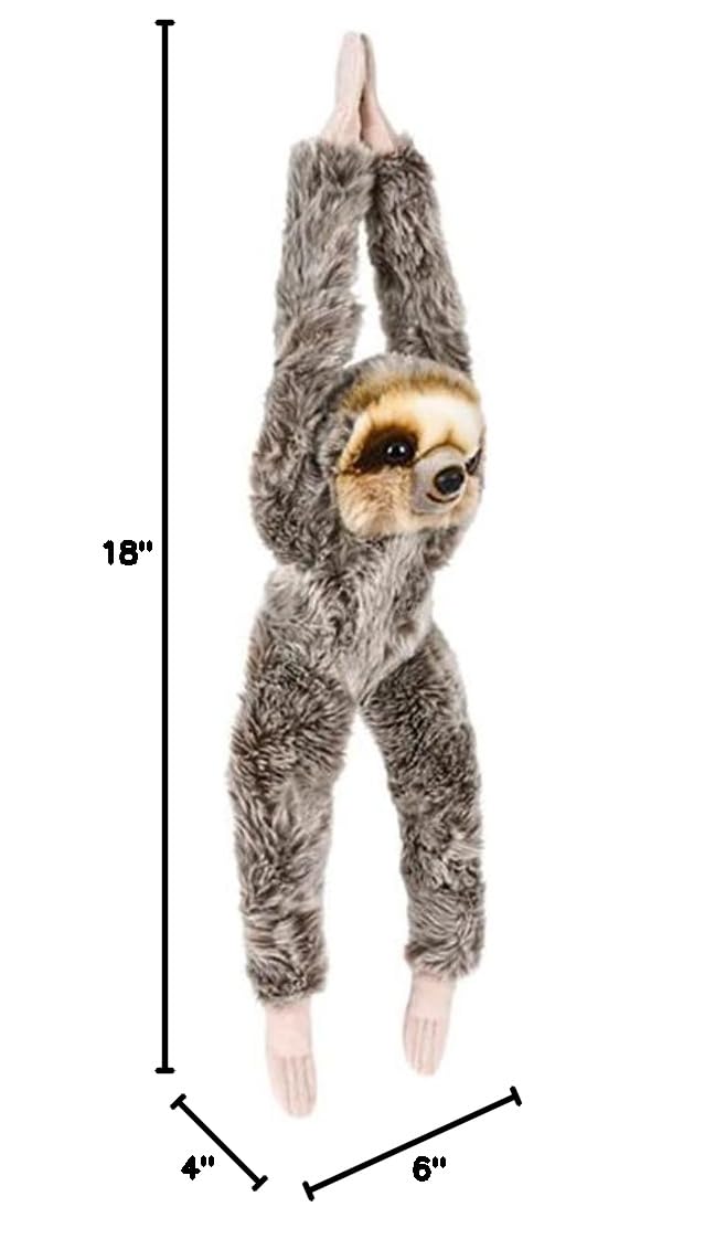 24'' Sloth Stuffed Animal Plush Toy - Soft Hanging Sloth Plushie for Kids, Nursery Decor, Birthday & Christmas Gift for Boys and Girls - Perfect for Bedroom Decor, Playtime & Cuddling