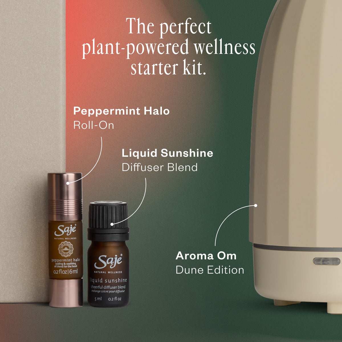 Best Saje Wellness Essentials Gift Set - Aromatherapy & Relaxation Kit for Stress Relief, Home Spa & Self-Care Gifts