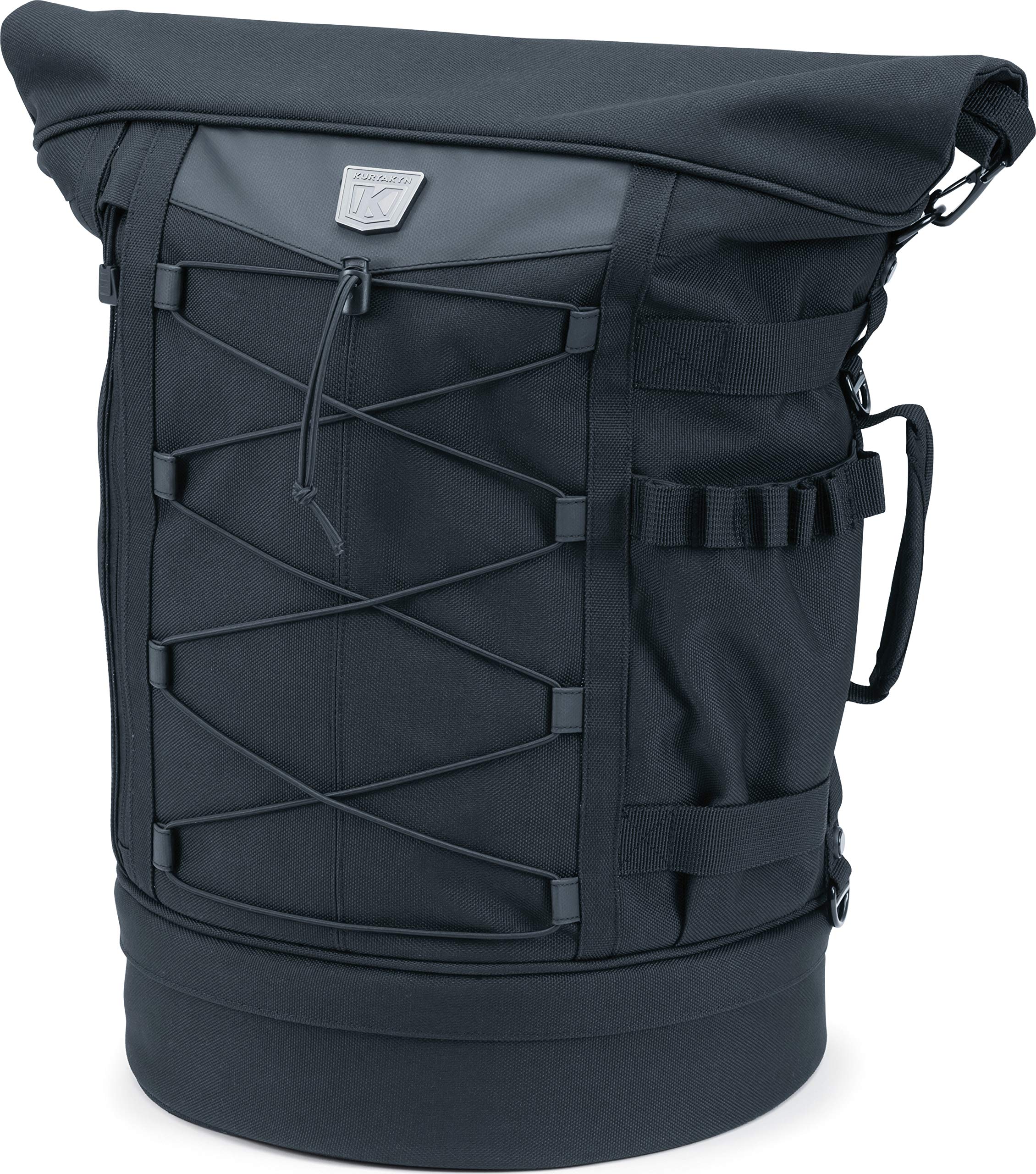 Kuryakyn 5282 Momentum Freeloader Expandable Motorcycle Travel Luggage - Weatherproof Duffle Bag with Sissy Bar Straps for Harley, Cruiser & Touring Bikes (Black) - Perfect for Road Trips, Camping & Long-Distance Riding