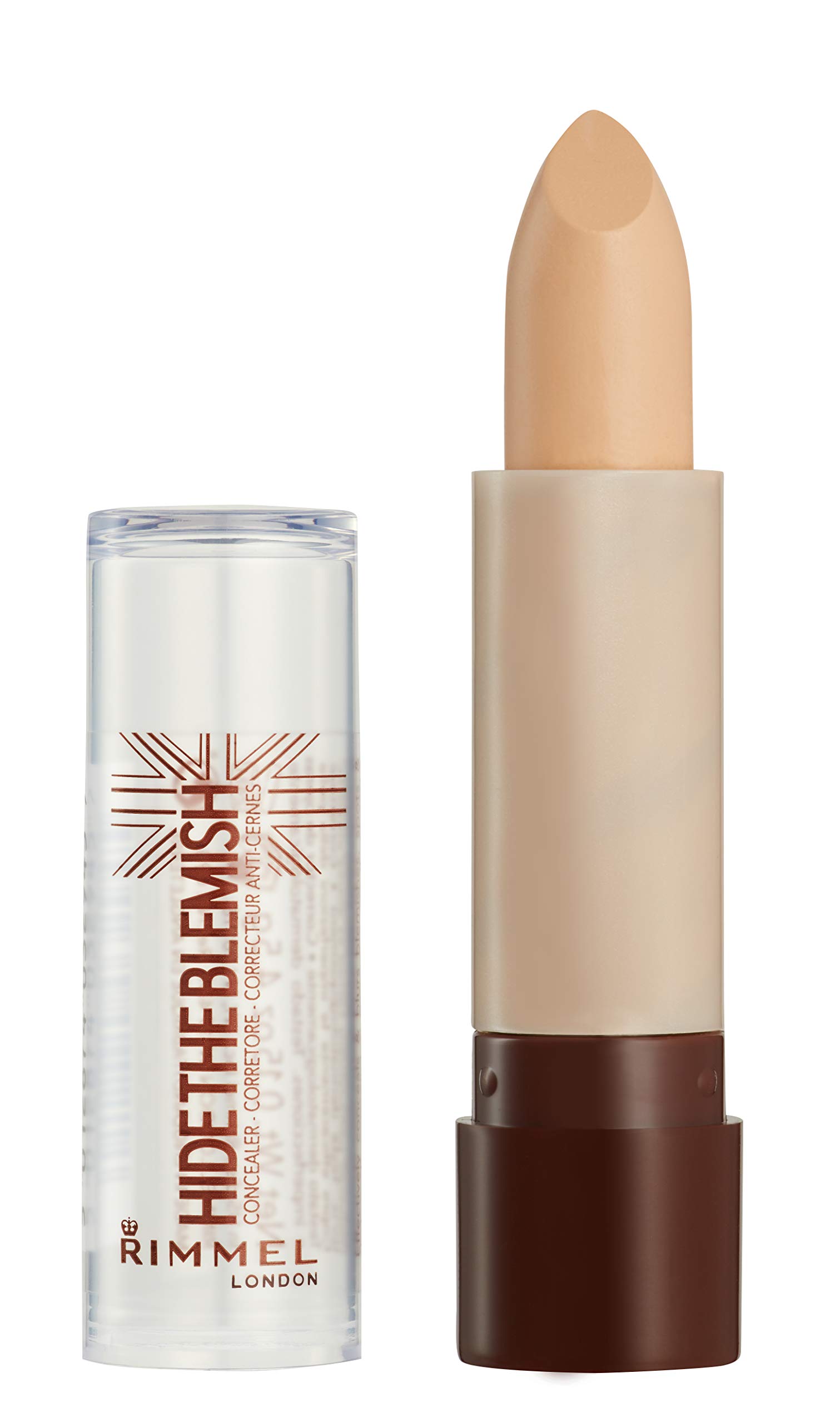 Rimmel London Hide the Blemish Concealer Stick - Ultra-Creamy, Easy to Blend, 5-Hour Wear, 0.16oz (Shade: 103 Soft Honey) | Perfect for Dark Circles, Blemishes & Imperfections | Everyday Makeup & On-The-Go Touch Ups