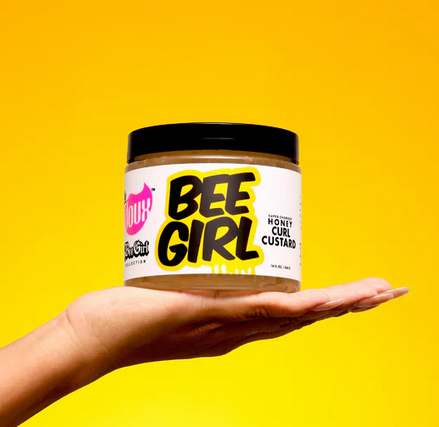 THE DOUX BEE GIRL Honey Curl Custard - Natural Hair Styling Cream for Curly & Coily Hair - Perfect for Daily Moisture & Definition
