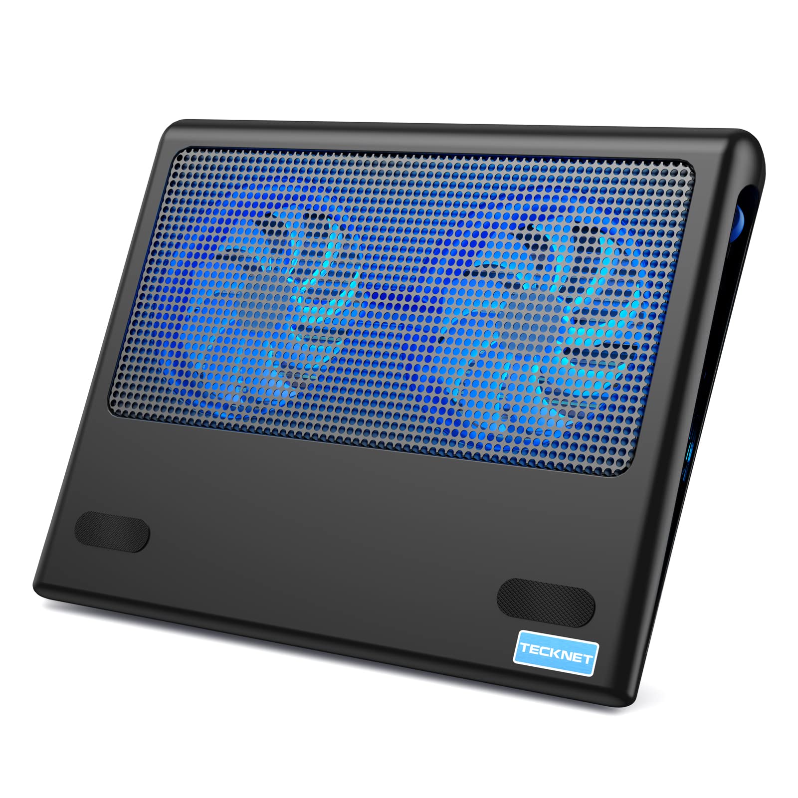 TECKNET Laptop Cooling Pad for 12-16 Inch Laptops - Ultra Quiet Dual Fan Cooling Stand with Adjustable Speed & Ergonomic Design | Perfect for Gaming, Office Work & Long Computing Sessions