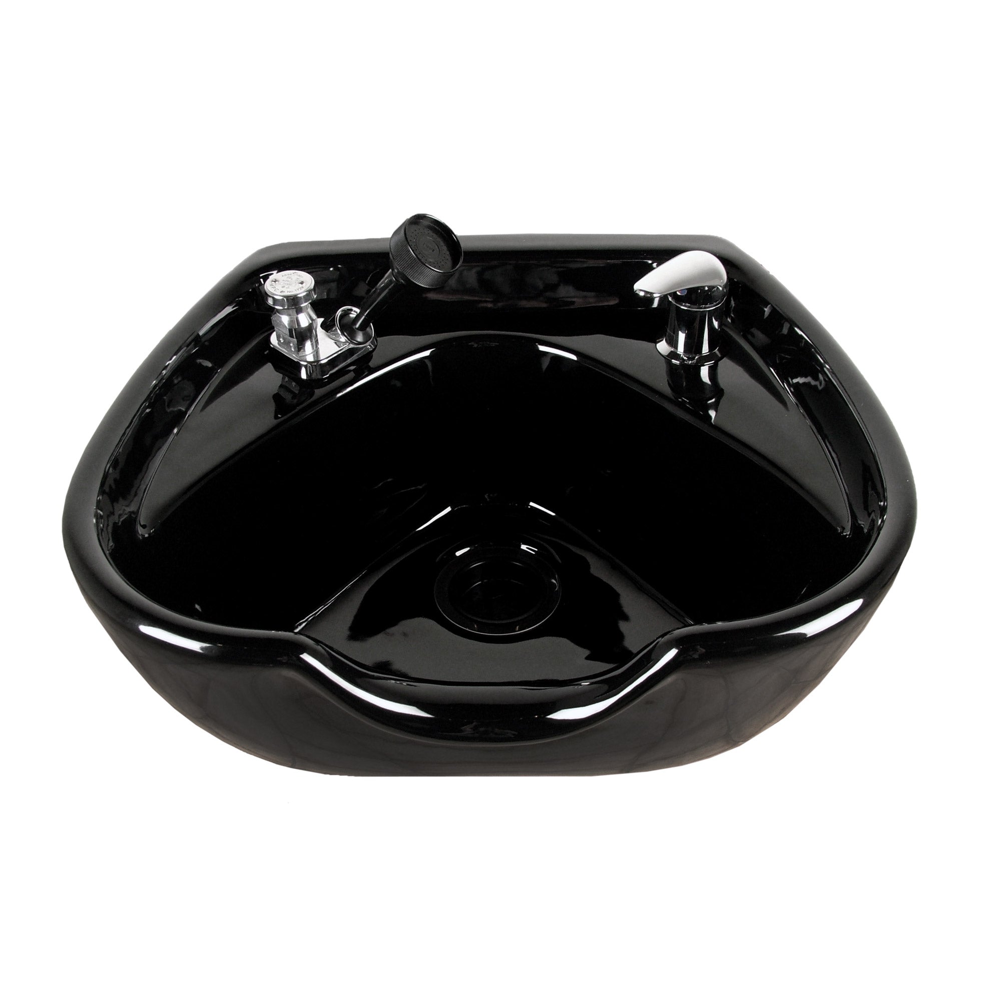 Professional Salon Porcelain Shampoo Bowl - Heavy Duty Hair Washing Basin for Barber & Beauty Shops - Perfect for Hair Salons, Spas & Home Use