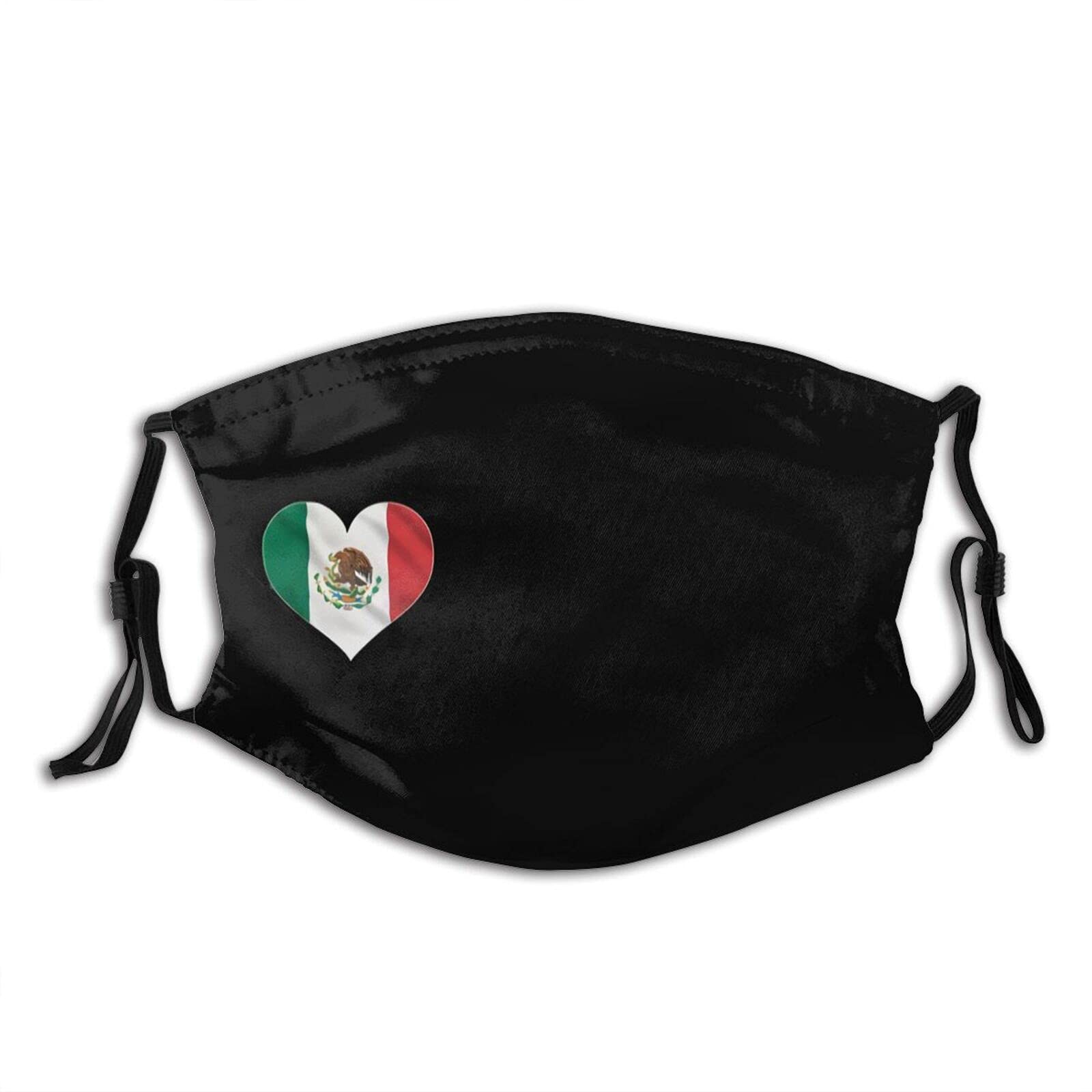 Mexico Flag Face Mask - Washable, Reusable with Filters for Men & Women - Outdoor & Travel Use
