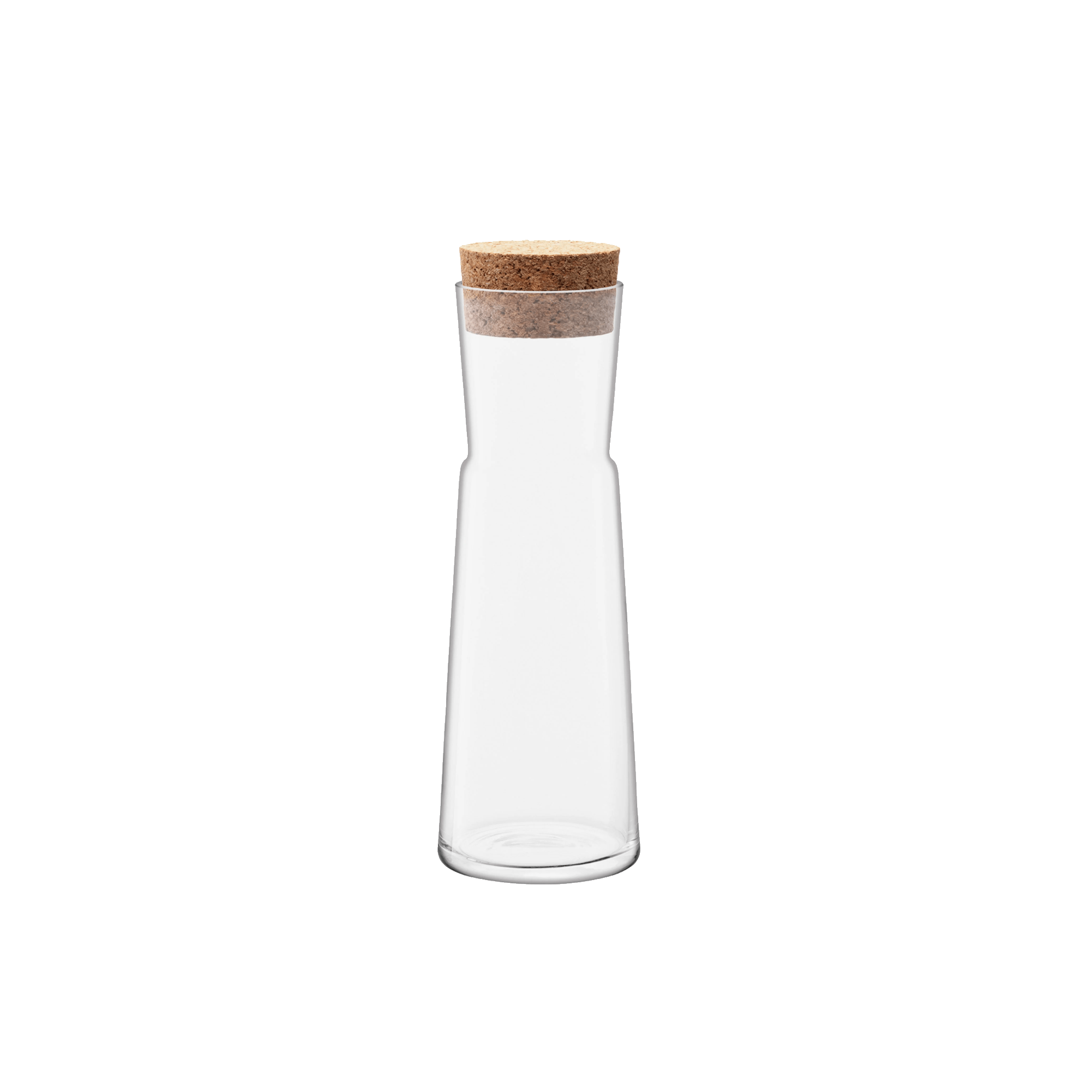 44oz Clear Glass Gio Carafe with Cork Stopper - Perfect for Wine, Water & Juice Serving at Home or Parties