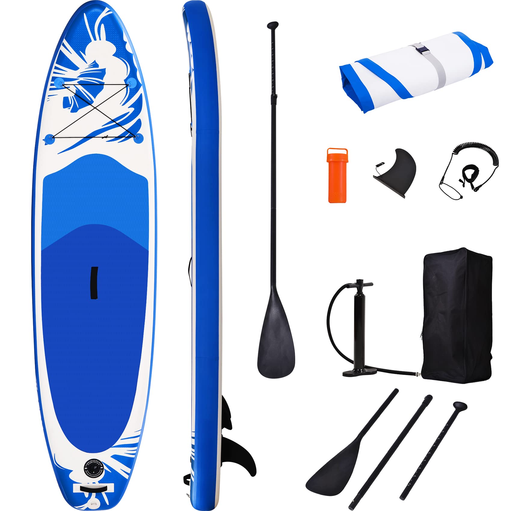 Premium Inflatable Stand Up Paddle Board for Adults - All-Around SUP for Surfing, Yoga & Fitness | Includes ISUP Accessories (Fin, Leash, Hand Pump, Backpack) | Perfect for Lakes, Oceans & Calm Waters