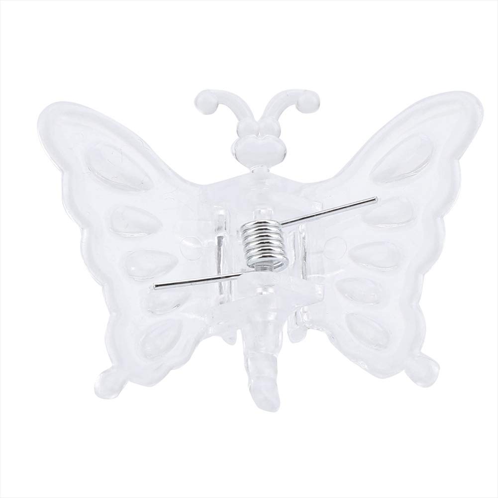 Haofy 100PCS Transparent Plastic Plant Support Clips - Orchid Vine Clips, Garden Butterfly Clips for Stems, Stalks & Vines | Perfect for Indoor/Outdoor Plants, Flower Arrangements & Gardening