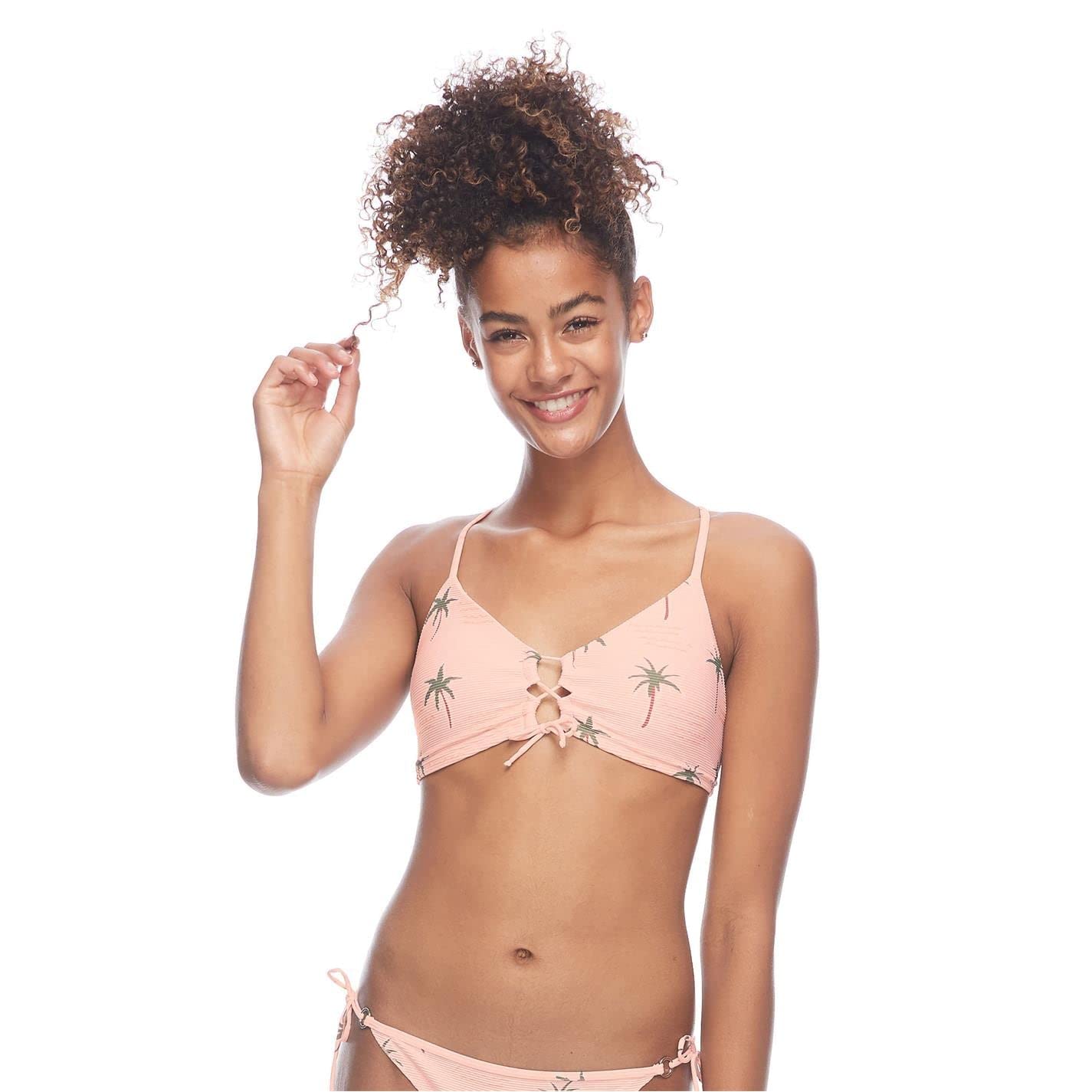 Body Glove Women's Mika Halter Triangle Bikini Top Swimsuit with Cross Tie Back - Sexy Beachwear for Swimming, Surfing & Summer Vacations
