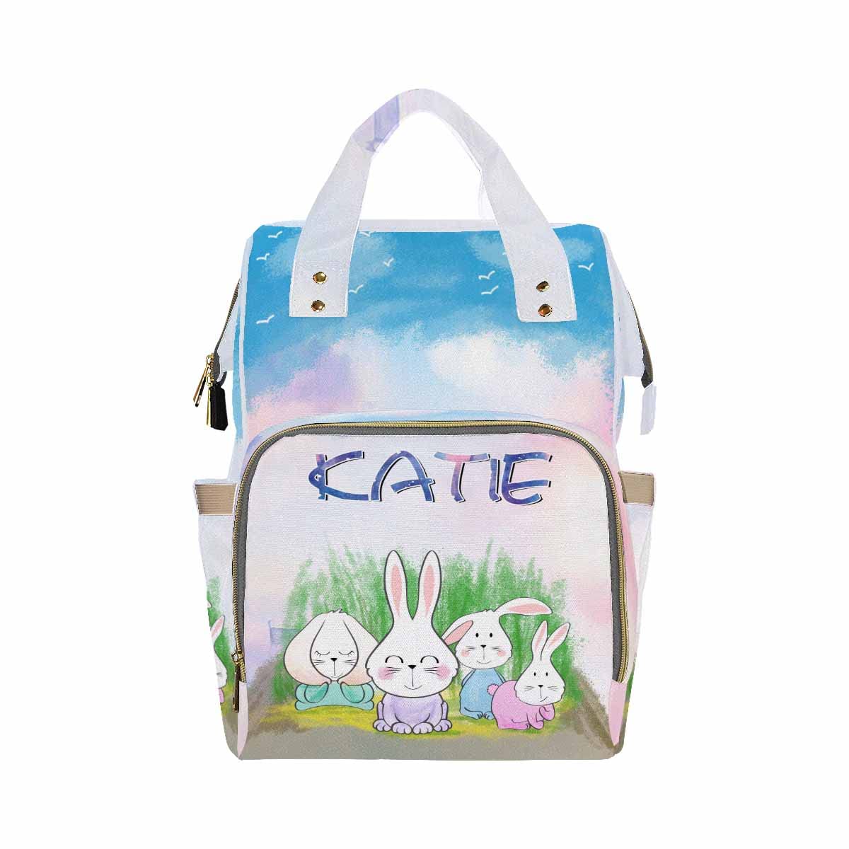 Personalized Diaper Backpack with Name - Custom Baby Nappy Bag for Moms & Dads, Travel & Everyday Use, Stylish Diaper Bag for Girls & Boys, Perfect for Daycare, Outings & Family Trips
