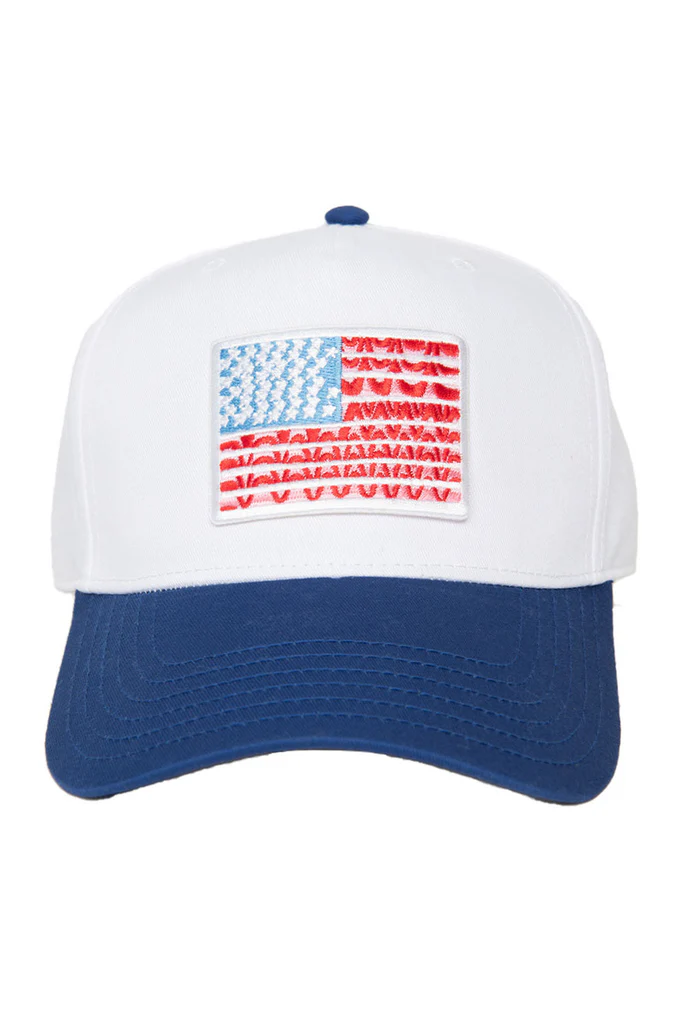 Patriotic Two-Tone American Flag Hat for Men & Women - Perfect for 4th of July, Veterans Day & Outdoor Events
