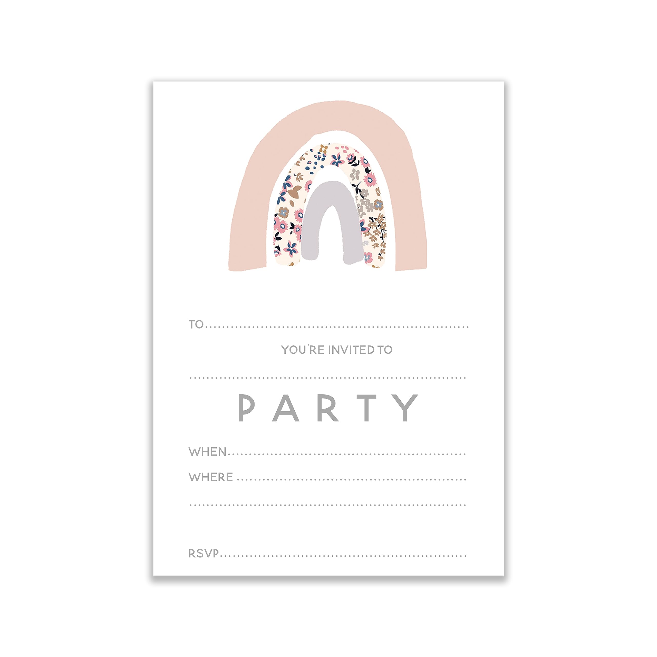 Unicorn Birthday Party Invitations for Girls - Pack of 10 Kids Party Invites (No Envelopes Included) | Perfect for Unicorn-Themed Birthday Celebrations & Children's Events
