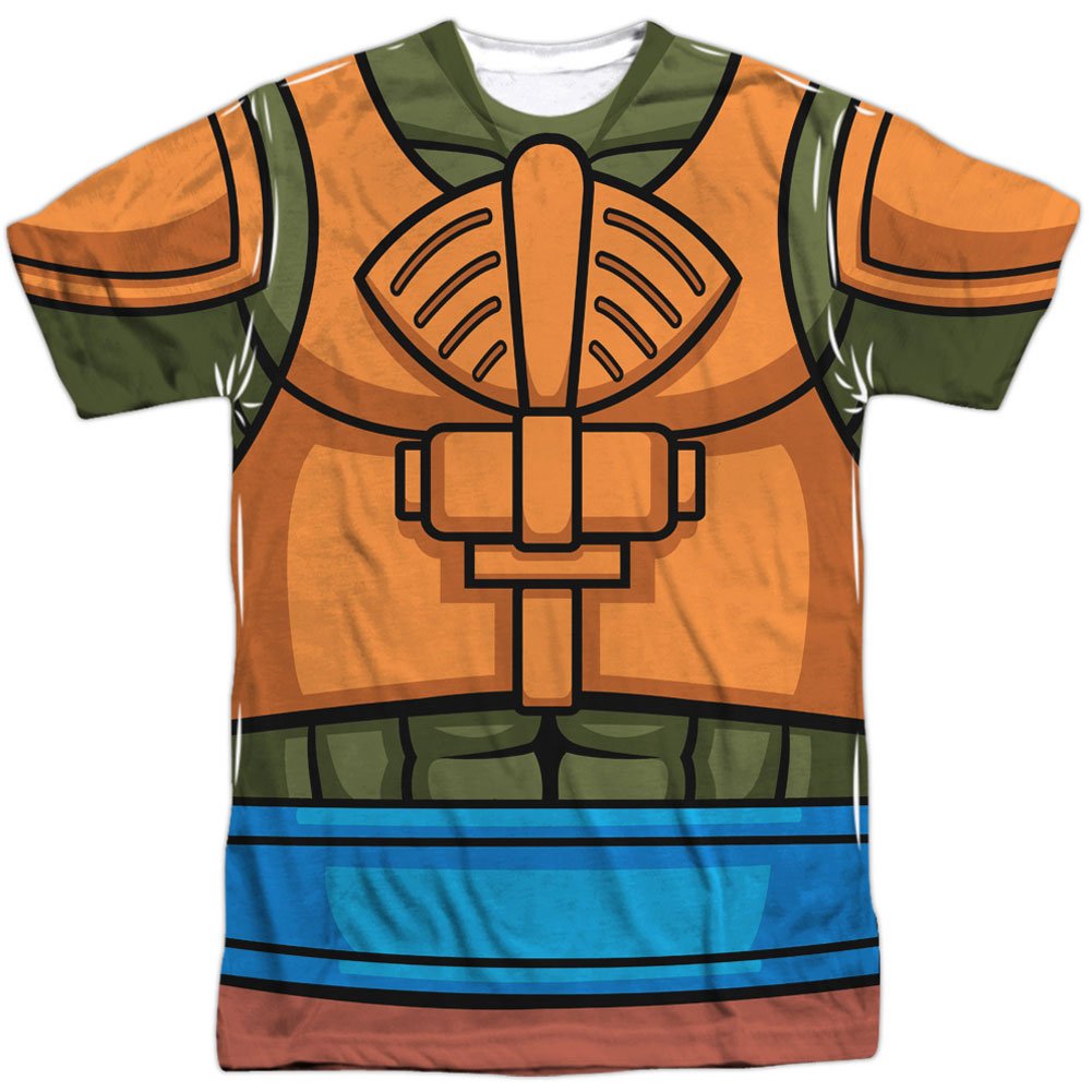 Masters Of The Universe Man At Arms Costume T-Shirt - Official He-Man Character Tee for Cosplay & Comic Con