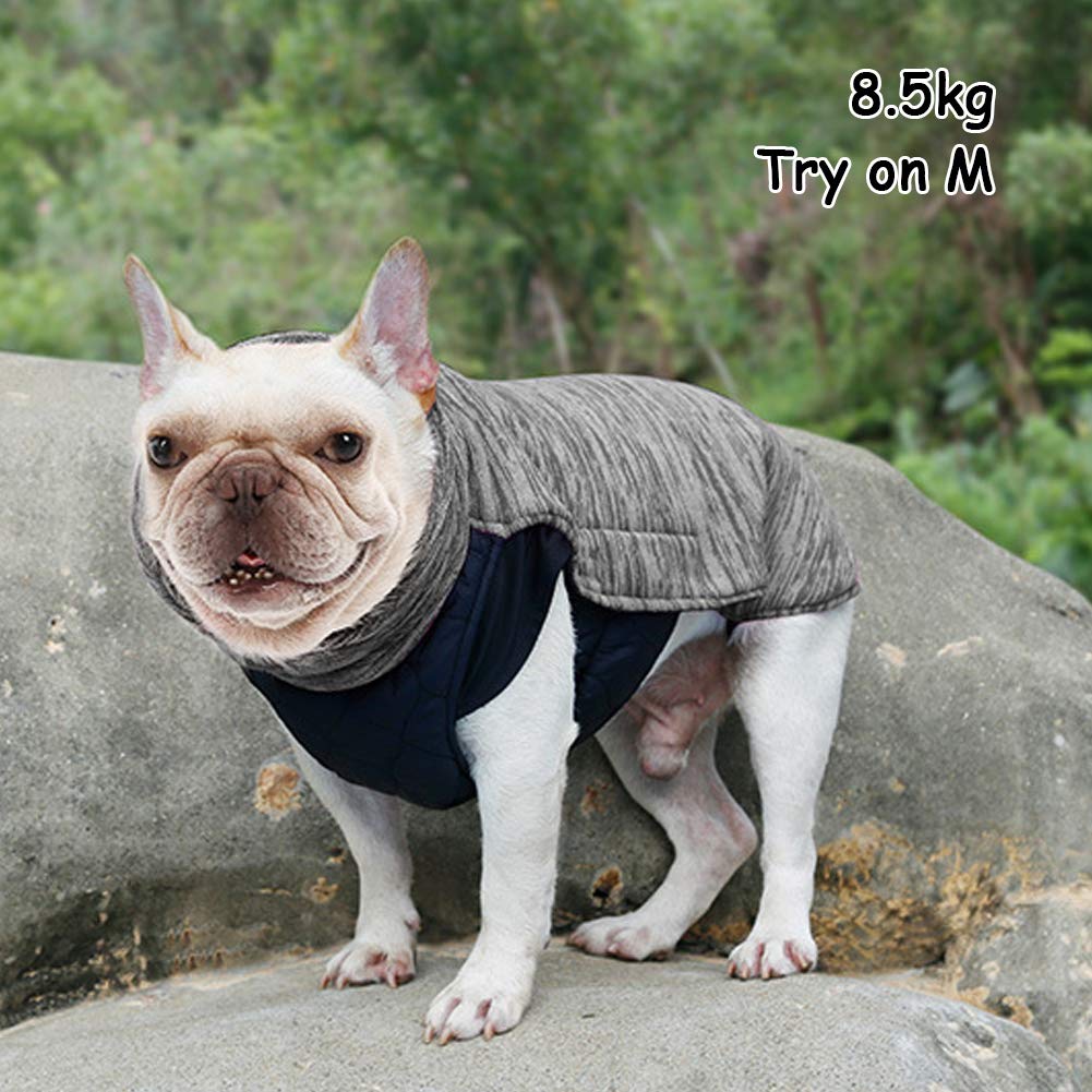 Reversible Dog Coat - Windproof Winter Dog Jacket for Small, Medium & Large Dogs | Cozy Cold Weather Apparel & Lightweight Safety Vest | Perfect for Outdoor Walks & Winter Adventures
