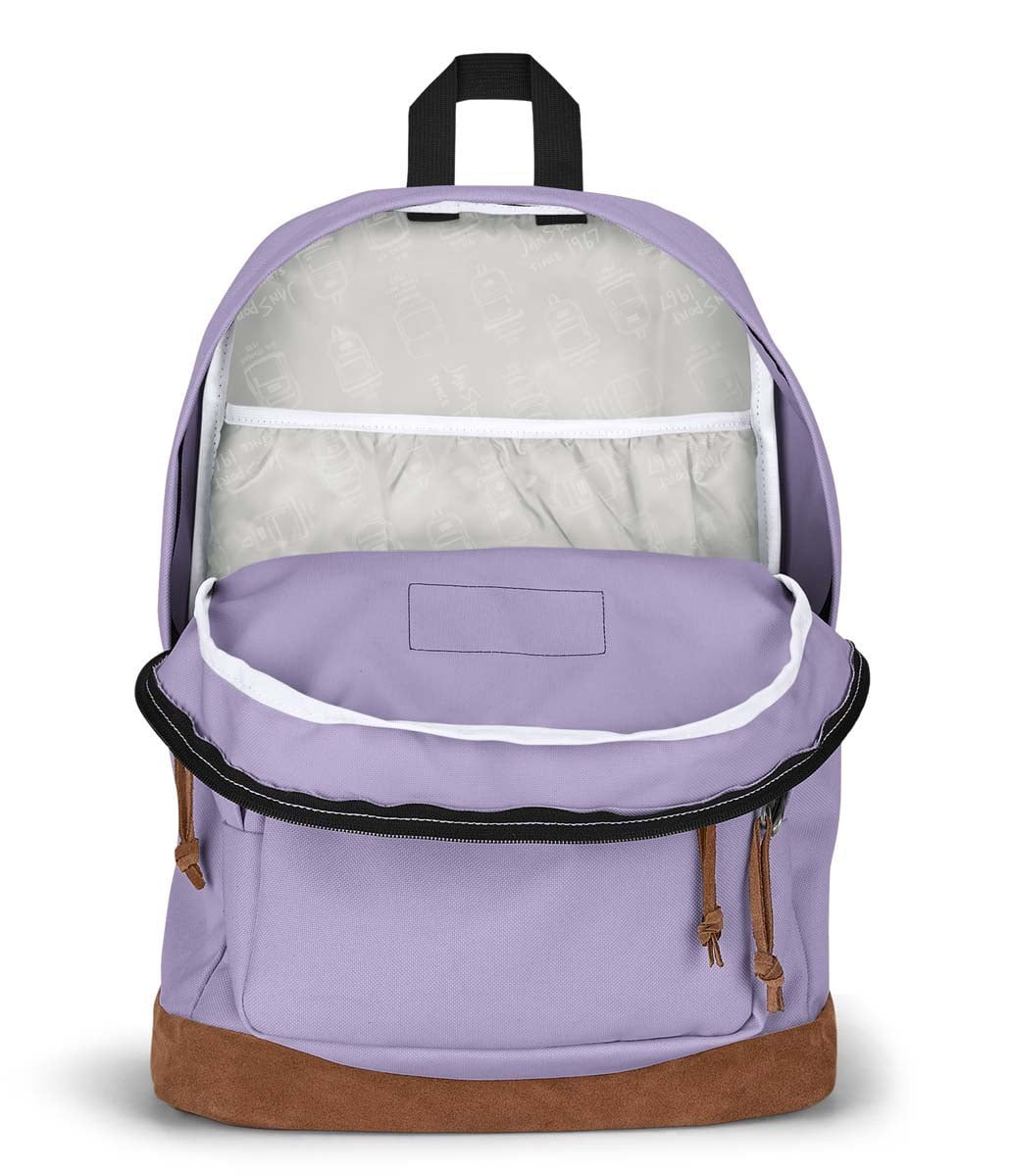 JanSport Right Pack Backpack - Lightweight School & Travel Backpack for Students & Commuters - Pastel Lilac - Perfect for College, Work & Outdoor Adventures
