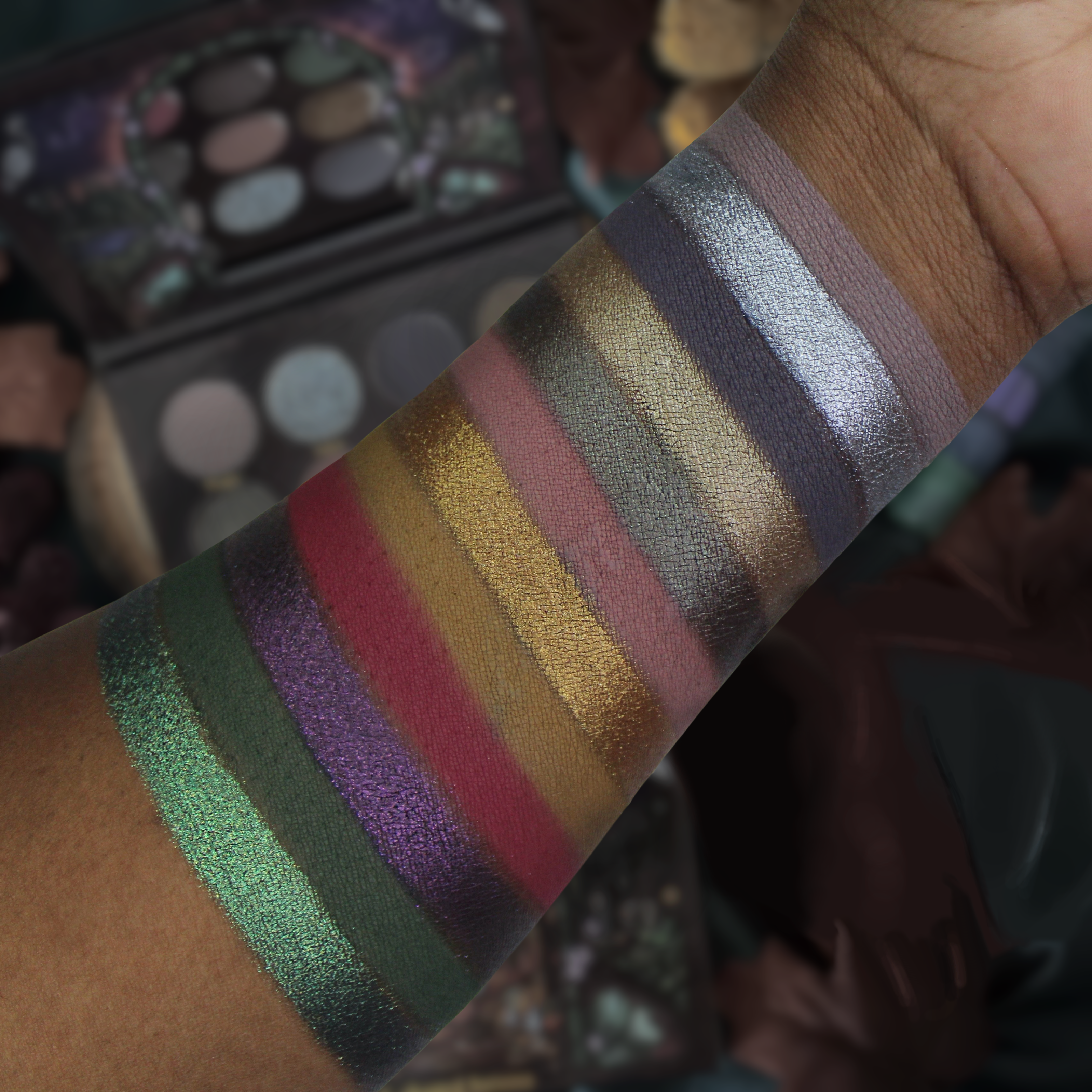Enchanted Autumn Eyeshadow Palette - 12 Highly Pigmented Matte & Shimmer Shades for Fall Makeup Looks | Perfect for Halloween, Thanksgiving & Holiday Parties