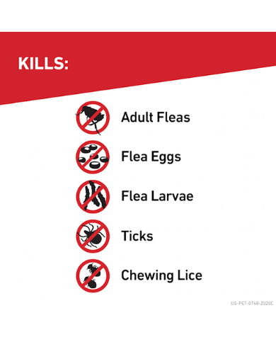 Frontline Plus Flea and Tick Treatment for Extra Large Dogs Over 40kg - Effective Protection Against Fleas, Ticks, and Lice for Outdoor Activities and Home Use