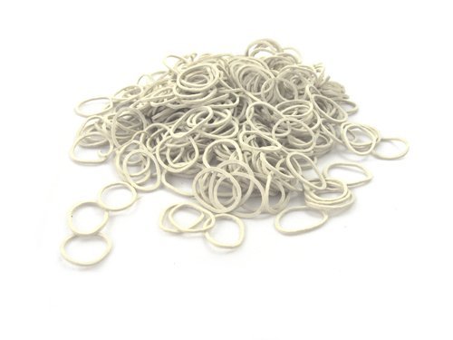 250 Small Mini Hair Elastics Rubber Bands for Braiding - Strong No-Slip Hair Ties for Kids & Adults (White Blonde) | Salon-Approved Hair Accessories for Dreads, Cornrows & Ponytails | Perfect for School, Workouts, Weddings, Protective Hairstyles & Daily Use | Great for Hair Styling, DIY Crafts, and Gift Giving