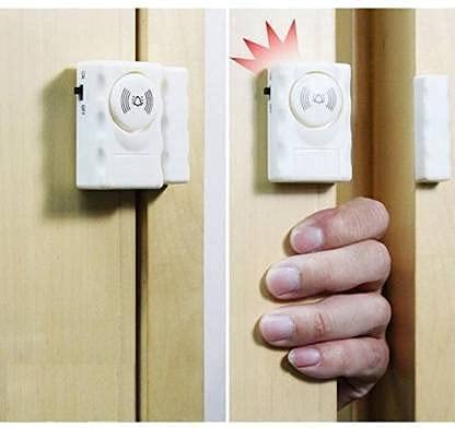 105dB Wireless Door Window Alarm - Burglar Alert Security Sensor for Home & Office Safety | Easy DIY Installation for Windows & Doors