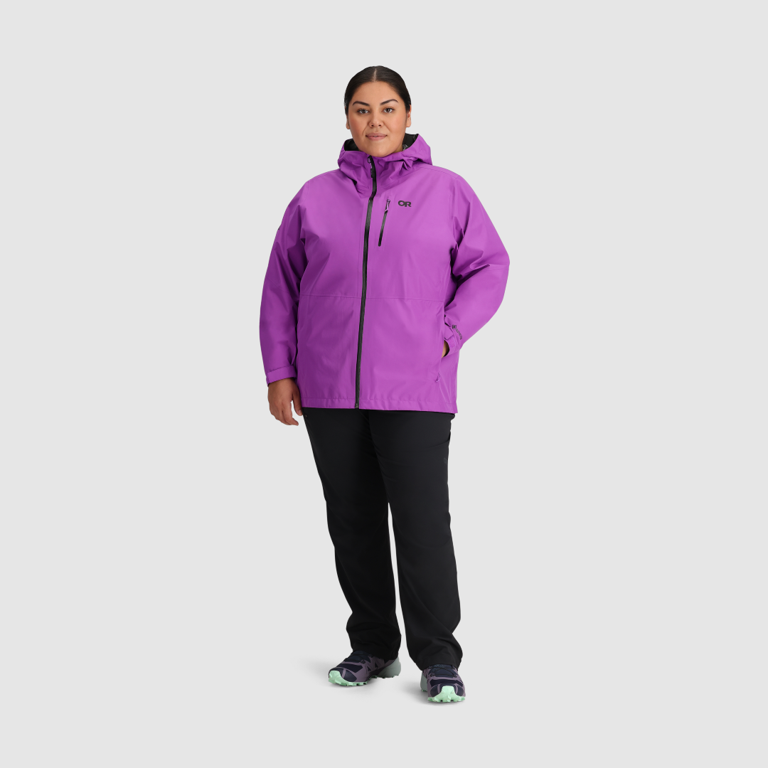 Aspire II Jacket for Women - Lightweight Waterproof Windbreaker with Hood - Perfect for Hiking, Running & Outdoor Activities