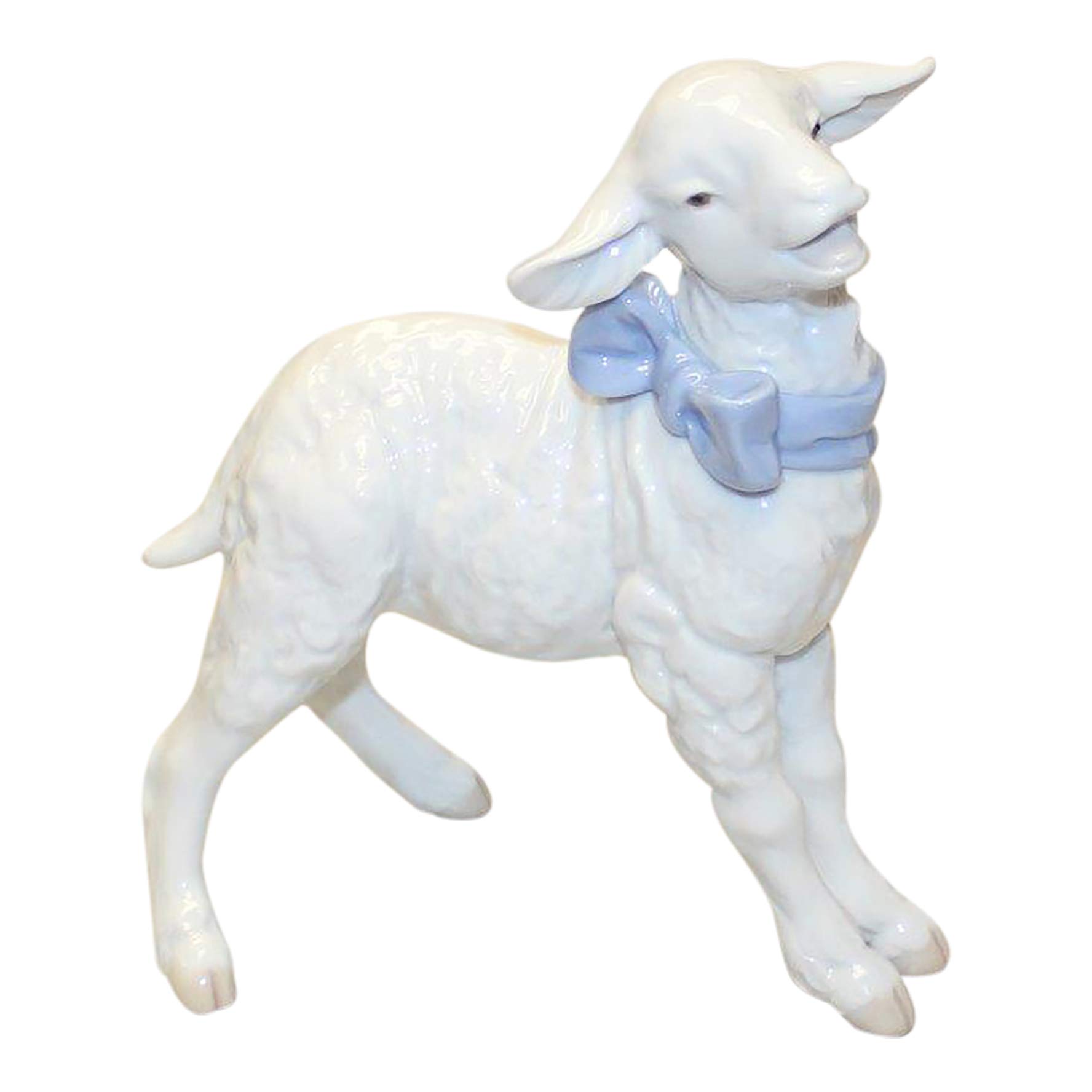 Lladro Porcelain Baby Boy with Lamb Figurine 06546 - Elegant Nursery Decor & Christening Gift for Newborns