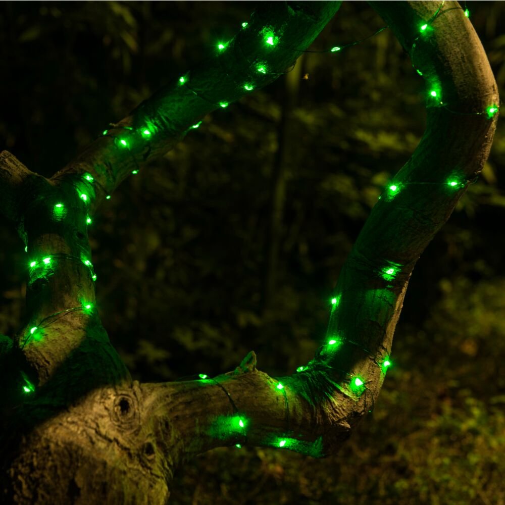 100 LED Solar Powered String Lights - 20ft Waterproof Copper Wire Fairy Lights for Outdoor & Indoor Decor - Garden, Patio, Party, Wedding, Christmas Decoration - Green Starry Lights for Romantic Ambiance