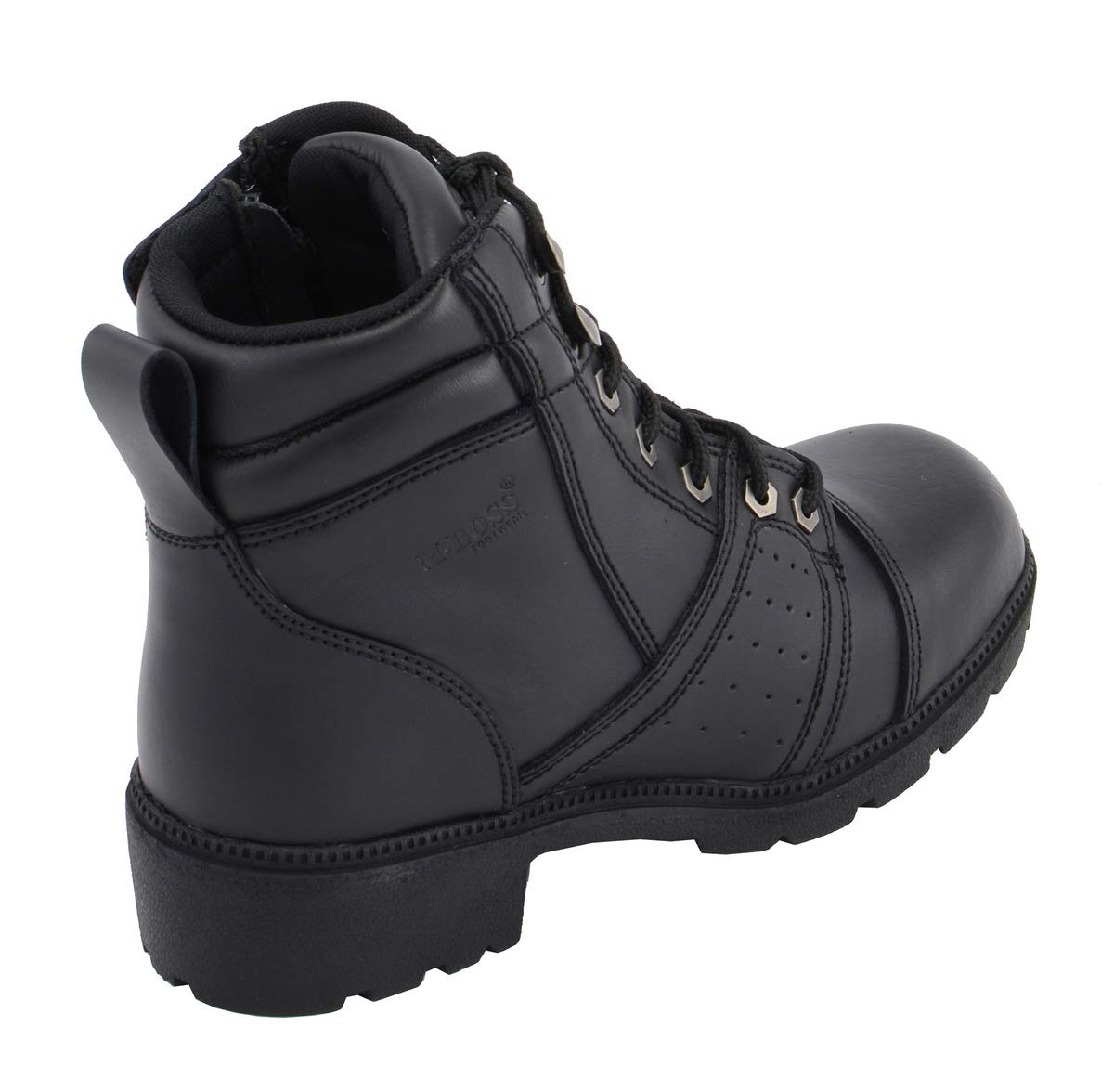 Ladies Black Leather Motorcycle Boots - Riding & Outdoor