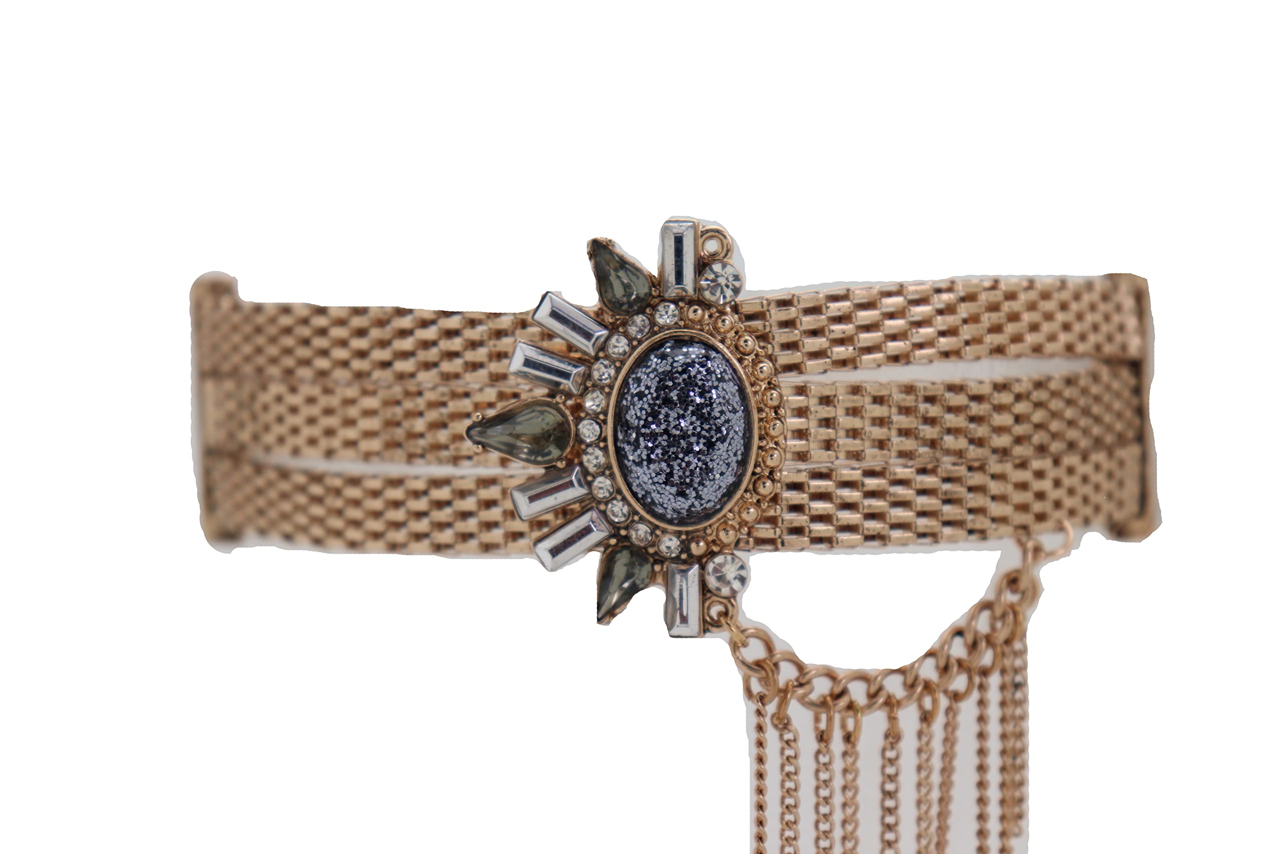 Women's Western Boot Chain Bracelet - Gold Bling Mesh Metal Sunflower Shoe Charm Anklet with Tassel for Cowgirl Fashion & Boho Style Accessories | Perfect for Country Music Festivals, Rodeo Events & Western Outfits