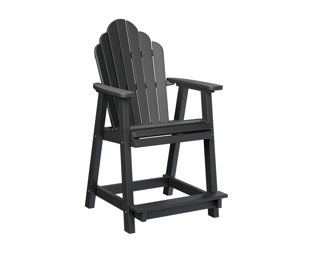 Berlin Gardens Cozi Back Counter Chair - Stylish & Comfortable Bar Stool for Kitchen Island, Breakfast Nook & Home Bar - Perfect for Indoor Dining & Entertaining