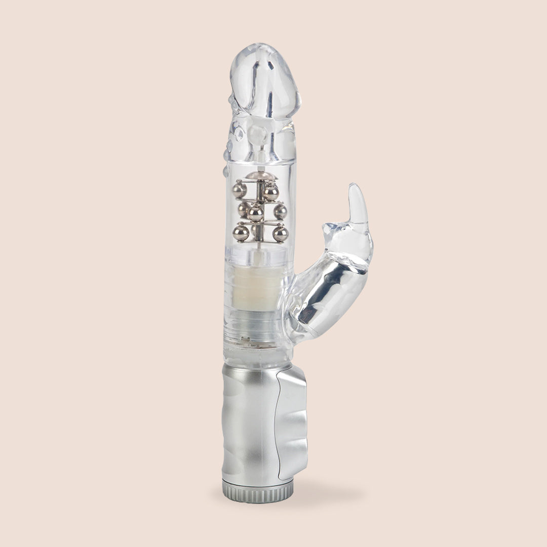Jack Rabbit® Waterproof G-Spot Vibrator - 3 Rows of Rotating Beads & Powerful Vibration for Intense Stimulation | Perfect for Couples Play & Solo Pleasure | Adult Sex Toy for Women