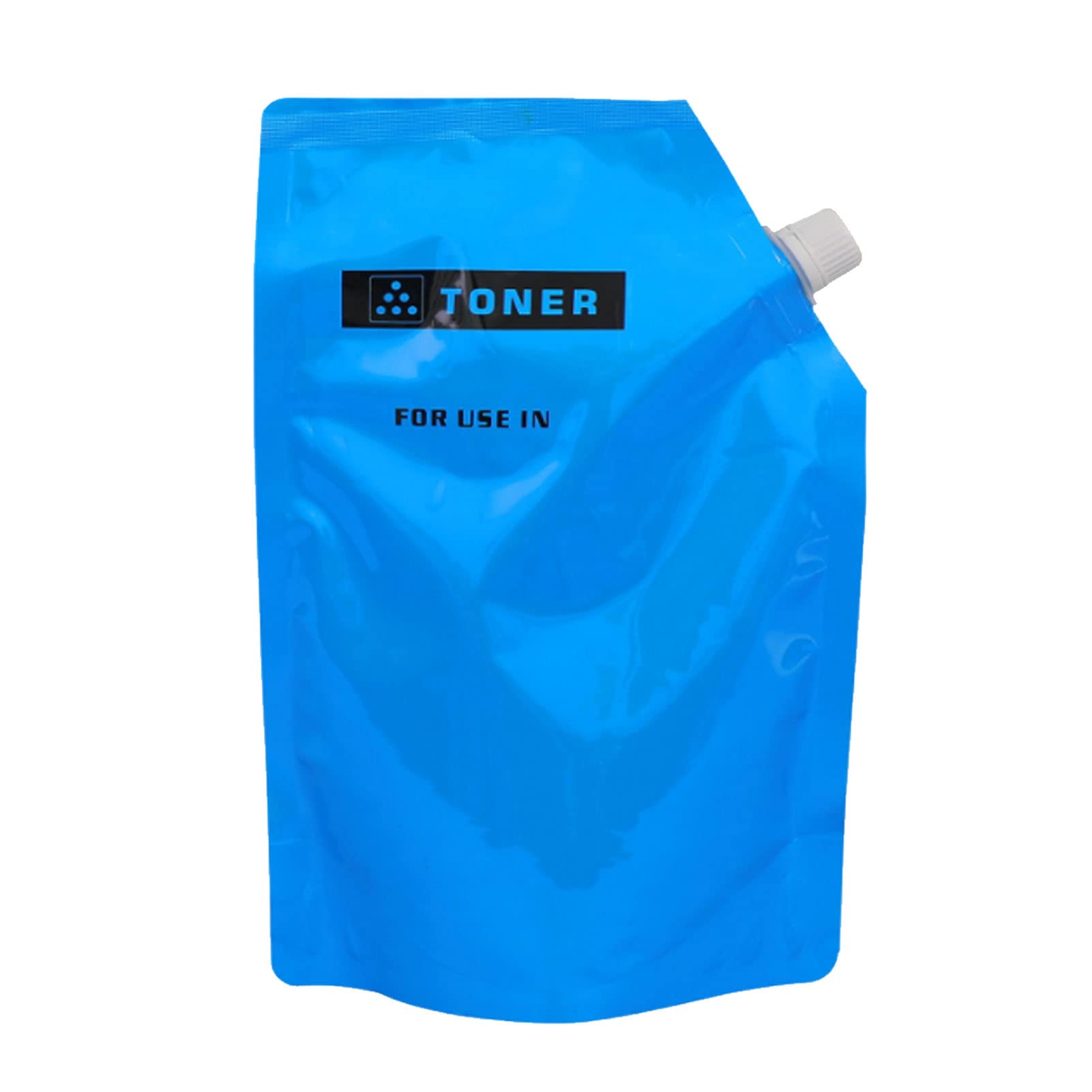 ZLOR TN615 Compatible Toner Cartridge Refill Powder - Replacement for Konica Minolta Bizhub C8000 Printer (Black, Red, Yellow, Cyan) - 1000g Cyan | High-Quality Printer Supplies for Office & Commercial Printing