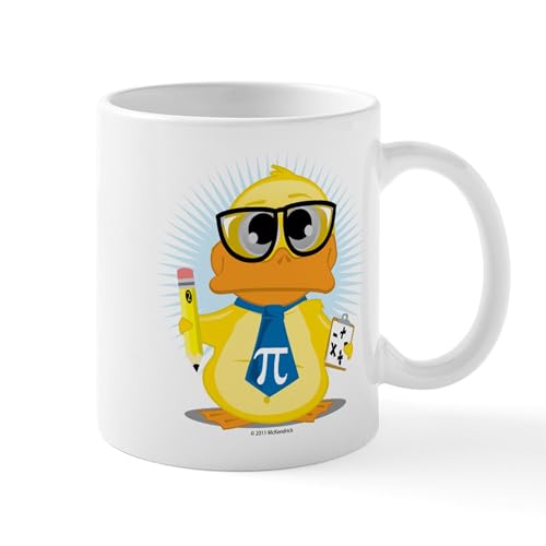 White - Math Teacher Duck Mug