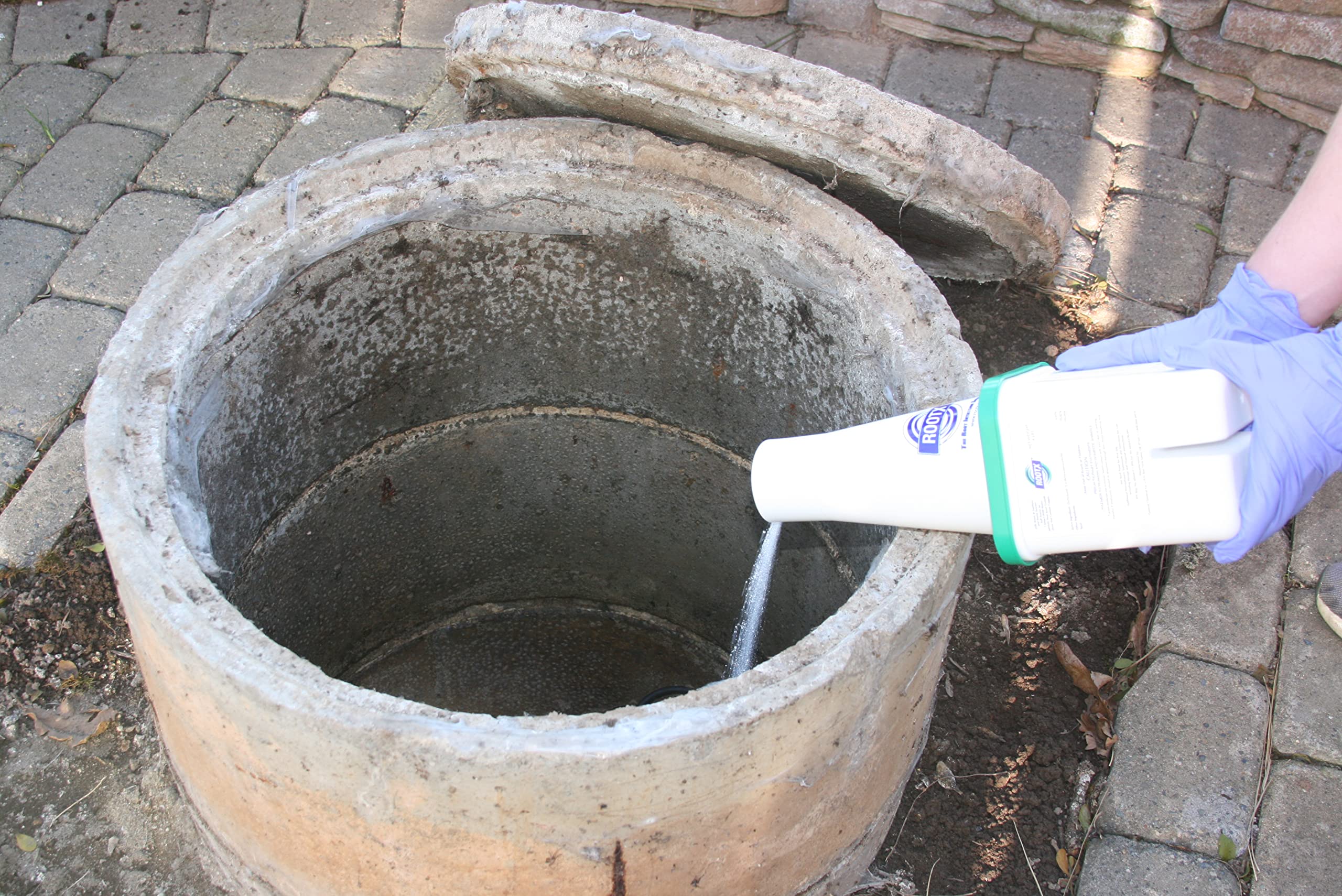 ROOTX - 4LB Foaming Root Killer for Sewer Lines & Septic Systems with Funnel Applicator | Prevents Clogs & Protects Pipes | Ideal for Homeowners & Commercial Use