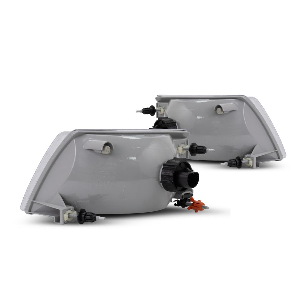 1998-2000 Mazda B3000 Headlight Assembly Pair - Driver & Passenger Side with Bulbs (MA2502113 & MA2503113) | Direct Fit Replacement | Improved Night Visibility for Safer Driving