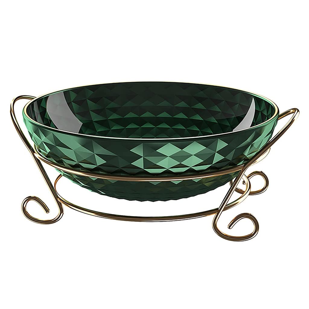 Rotatable Multi-Layer Ceramic Snack Tray - Portable Dried Fruit Plate & Fruit Basket for Home Kitchen, Party, Office (Color A, One Size) - Perfect for Entertaining, Snacking & Displaying Treats