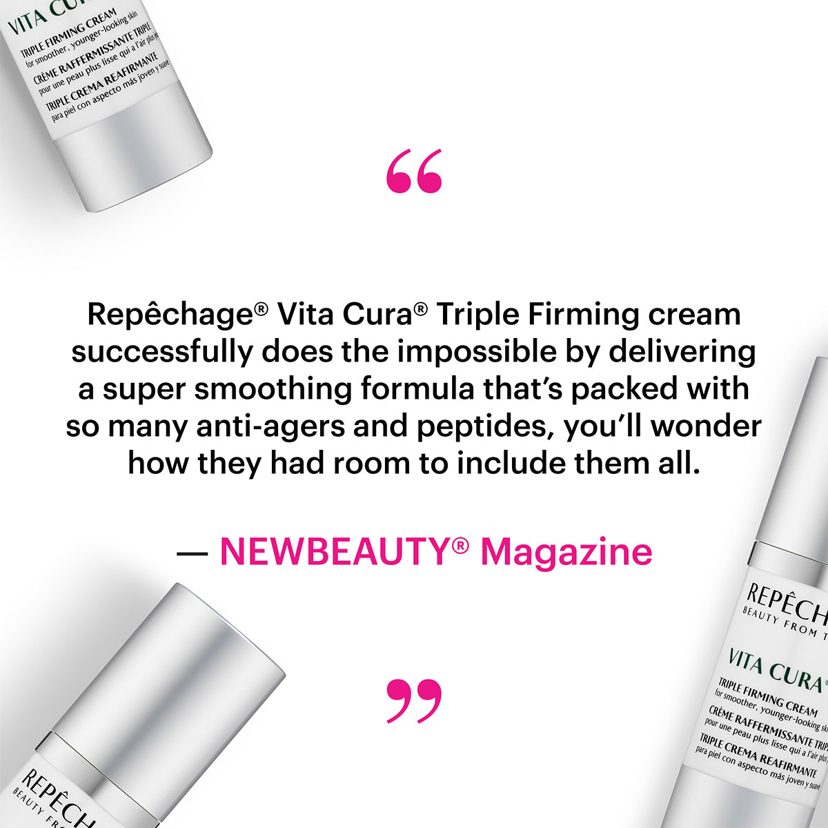 Vita Cura® Triple Firming Face Cream - 1 oz Anti-Aging Moisturizer for Wrinkles & Fine Lines - Day & Night Hydrating Cream for Women & Men - Perfect for Dry, Sensitive & Mature Skin
