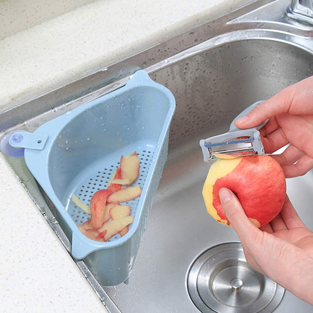 Stainless Steel Sink Storage Basket with Suction Cups - Organize Kitchen Utensils, Sponges & Cleaning Supplies - Perfect for Under Sink, Bathroom, and Cabinet Organization