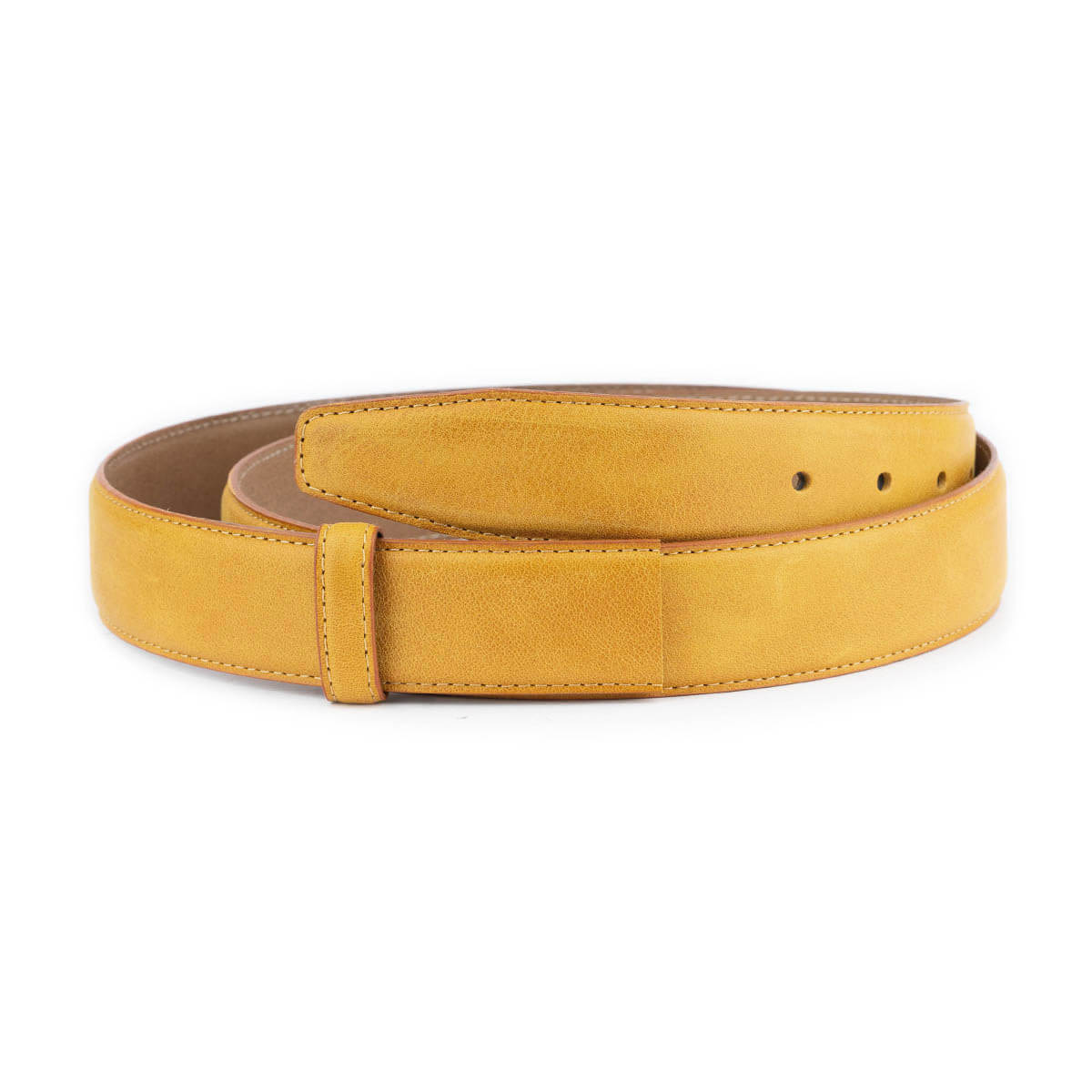 Mustard Yellow Leather Belt Strap Replacement for Cartier Women's Watch - Fashion Accessory for Everyday Wear & Special Occasions