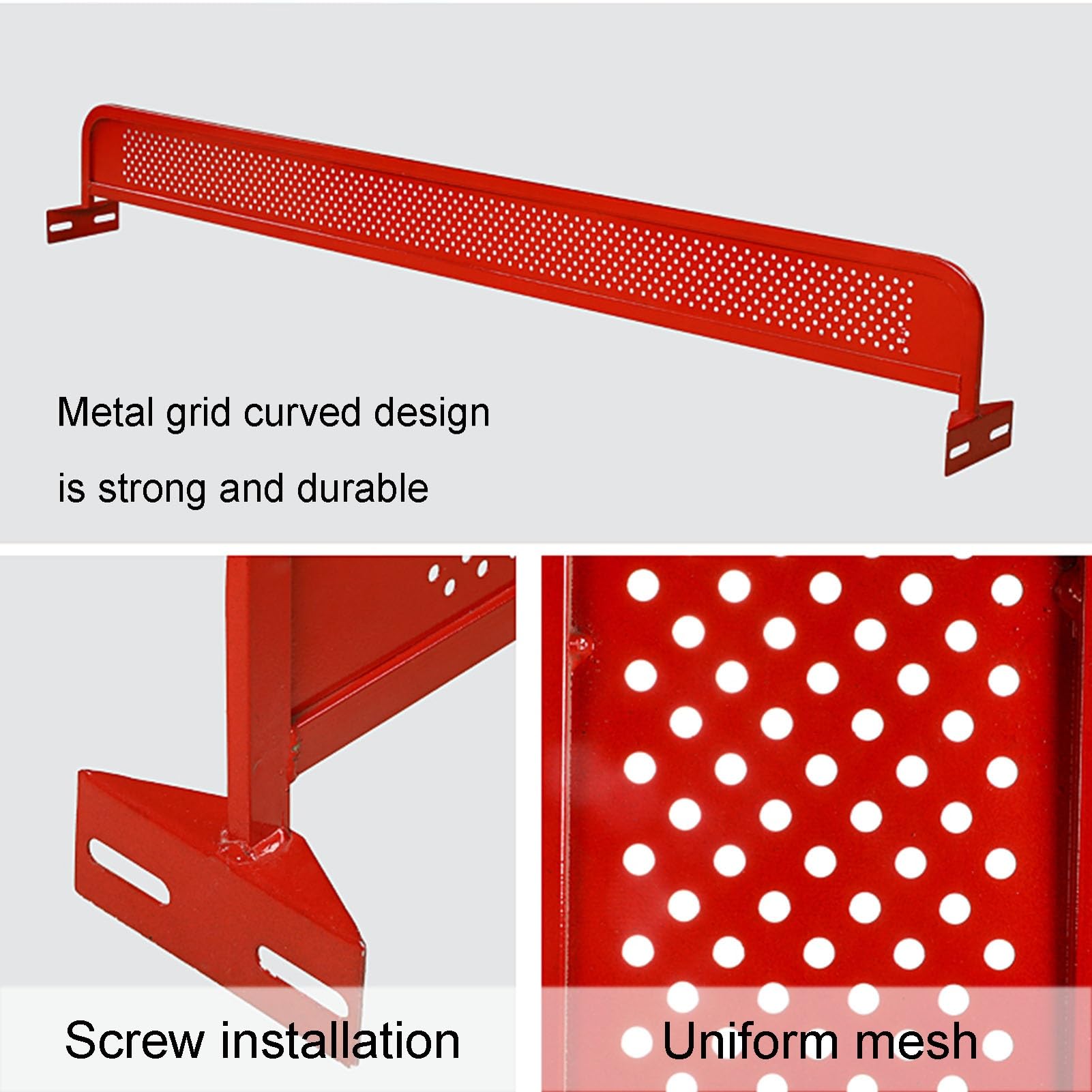 Premium Table Tennis Net - Heavy Duty Outdoor Ping Pong Net with Red Metal Iron Grid - Portable Countertop Separator for Backyard, Park & Indoor Use - Perfect for Family Fun & Competitive Play