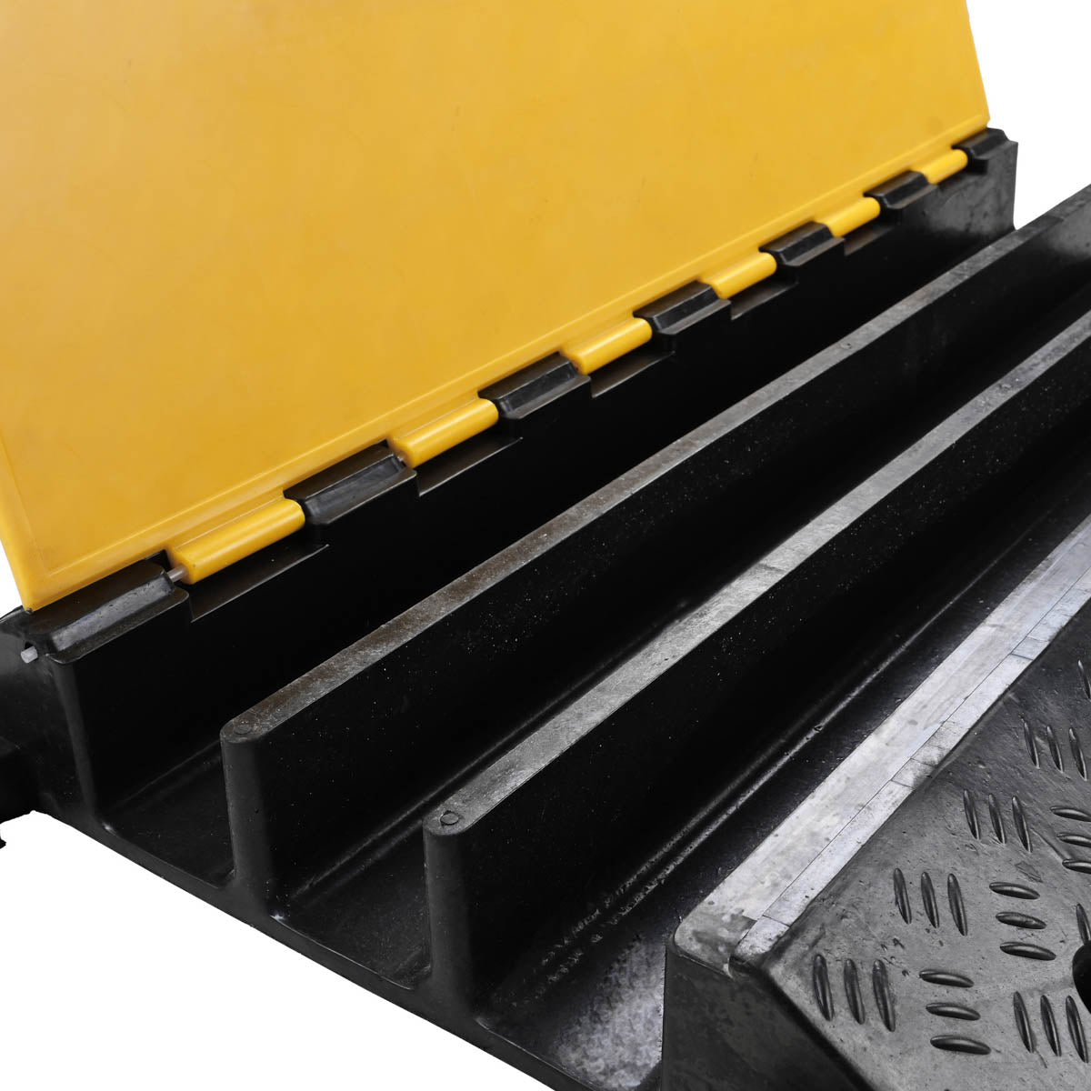 3 Channel Hose Cable Protector Ramp Cover - Heavy Duty Cable Management Solution for Outdoor/Indoor Use - Perfect for Driveways, Gardens, and Worksites