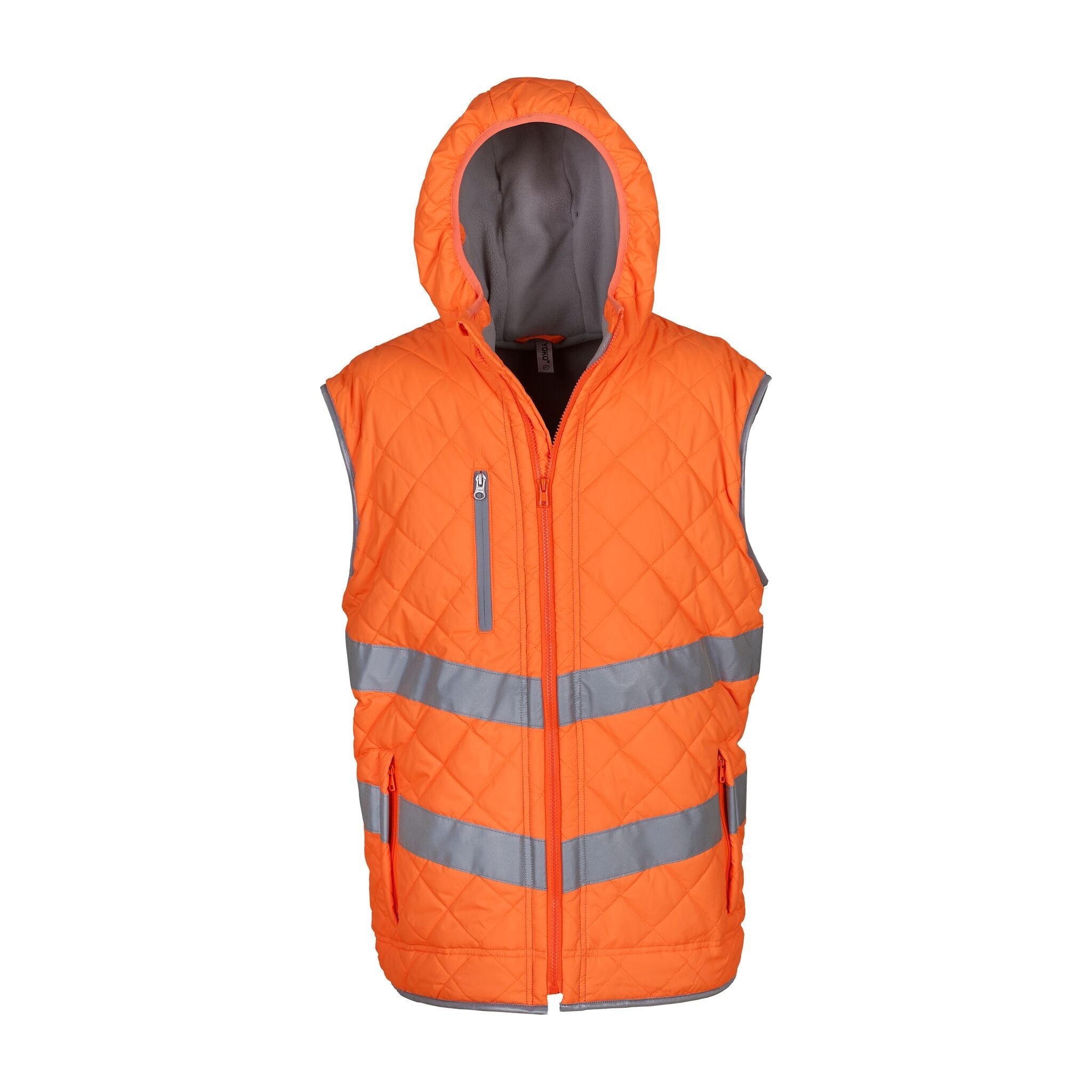Yoko Unisex High Visibility Kensington Hooded Vest - Reflective Safety Wear for Adults | Perfect for Cycling, Running & Outdoor Work