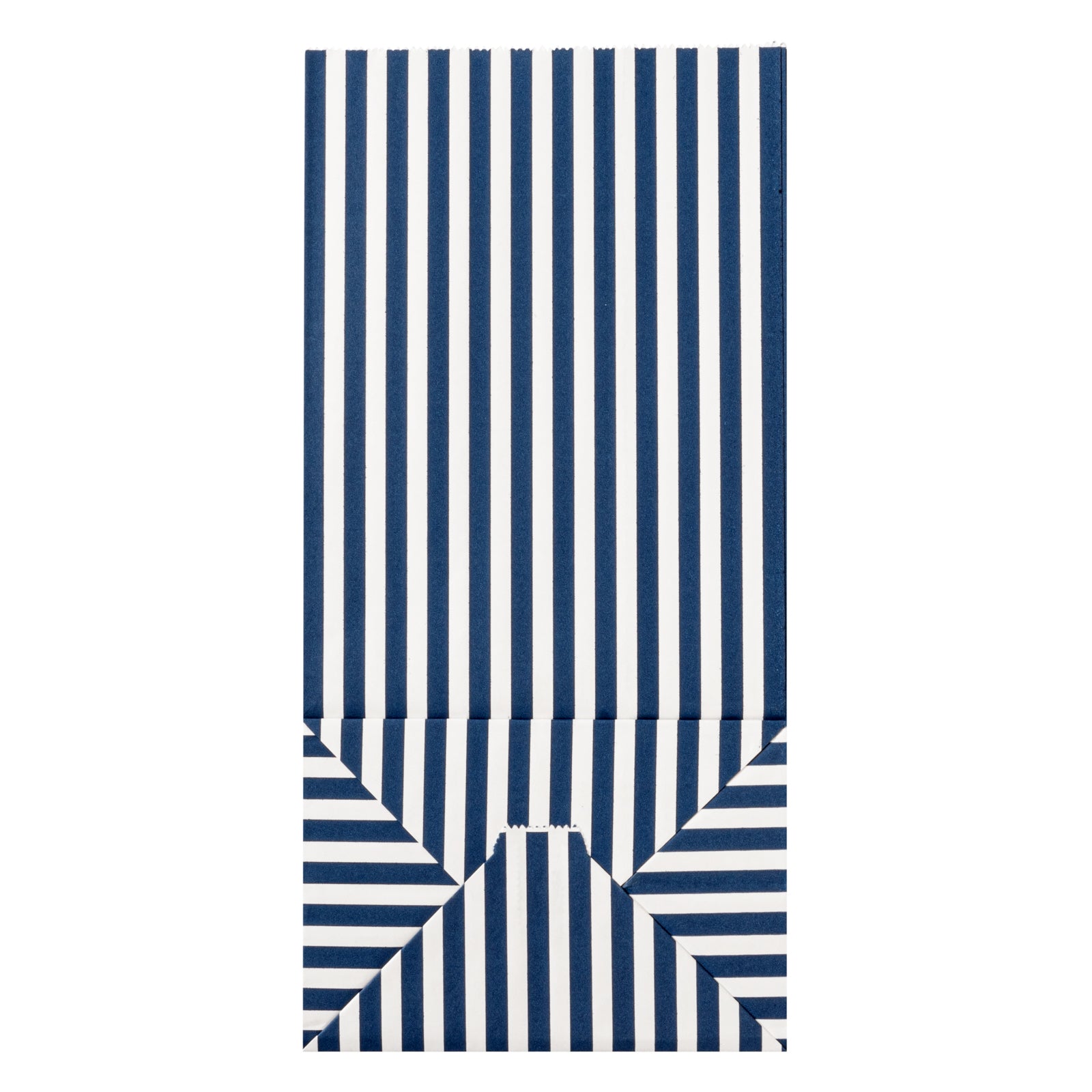 Premium Blue and White Striped Paper Bags - 8 lb Capacity, 6 x 4 x 11.75 Inches (100 Count) - Perfect for Retail Packaging, Gift Bags & Party Favors