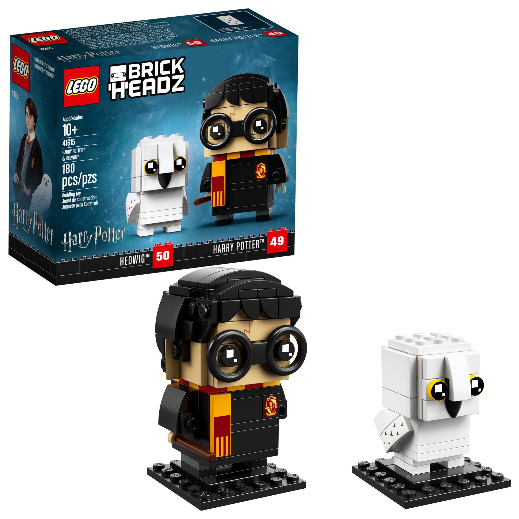 LEGO BrickHeadz Harry Potter & Hedwig 180-Piece Building Kit - Collectible Construction Toy for Kids & Adults - Perfect for Harry Potter Fans, Home Decor & Gift Giving